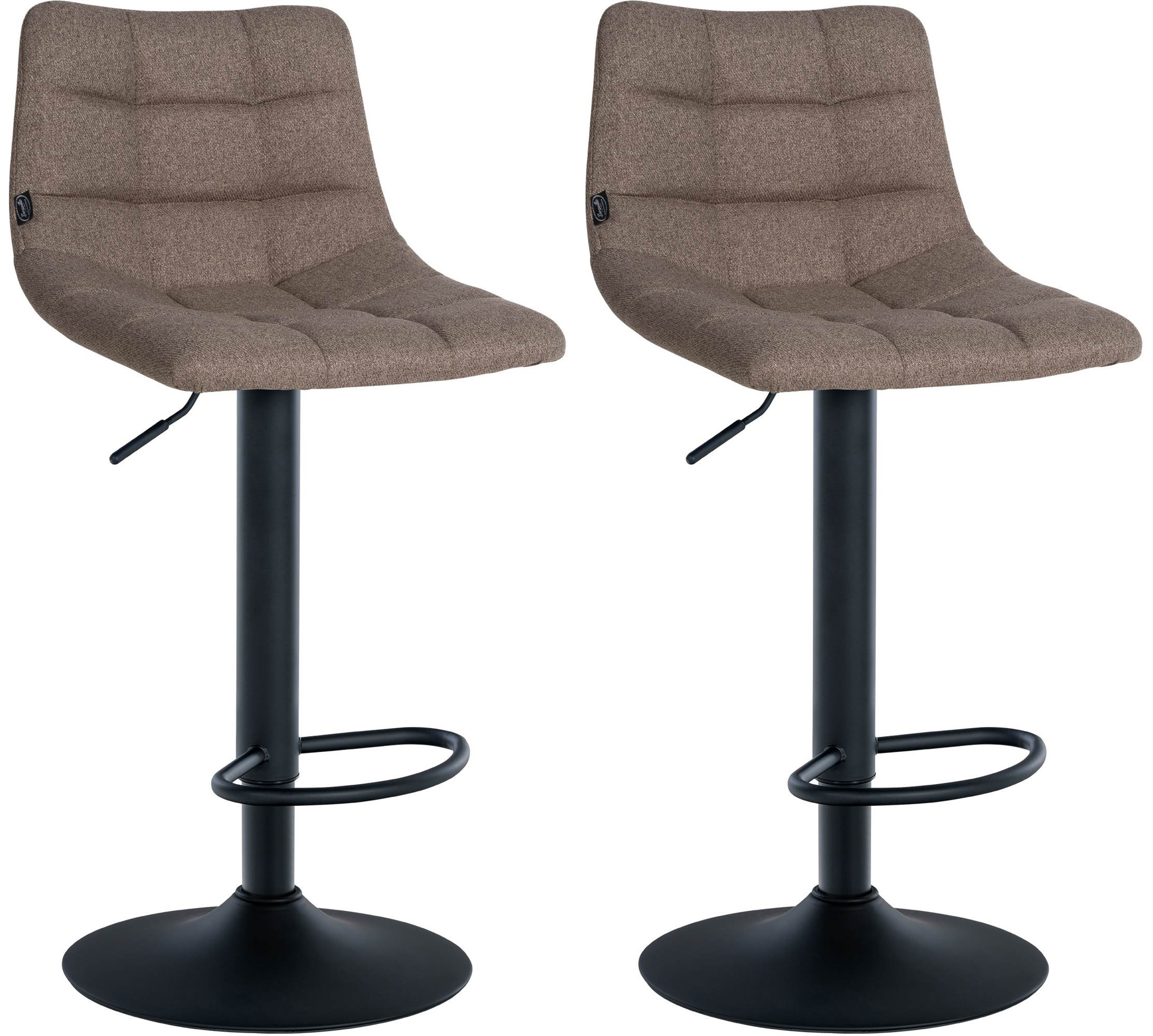 Set de 2 Taburetes de bar Jerry en tela
