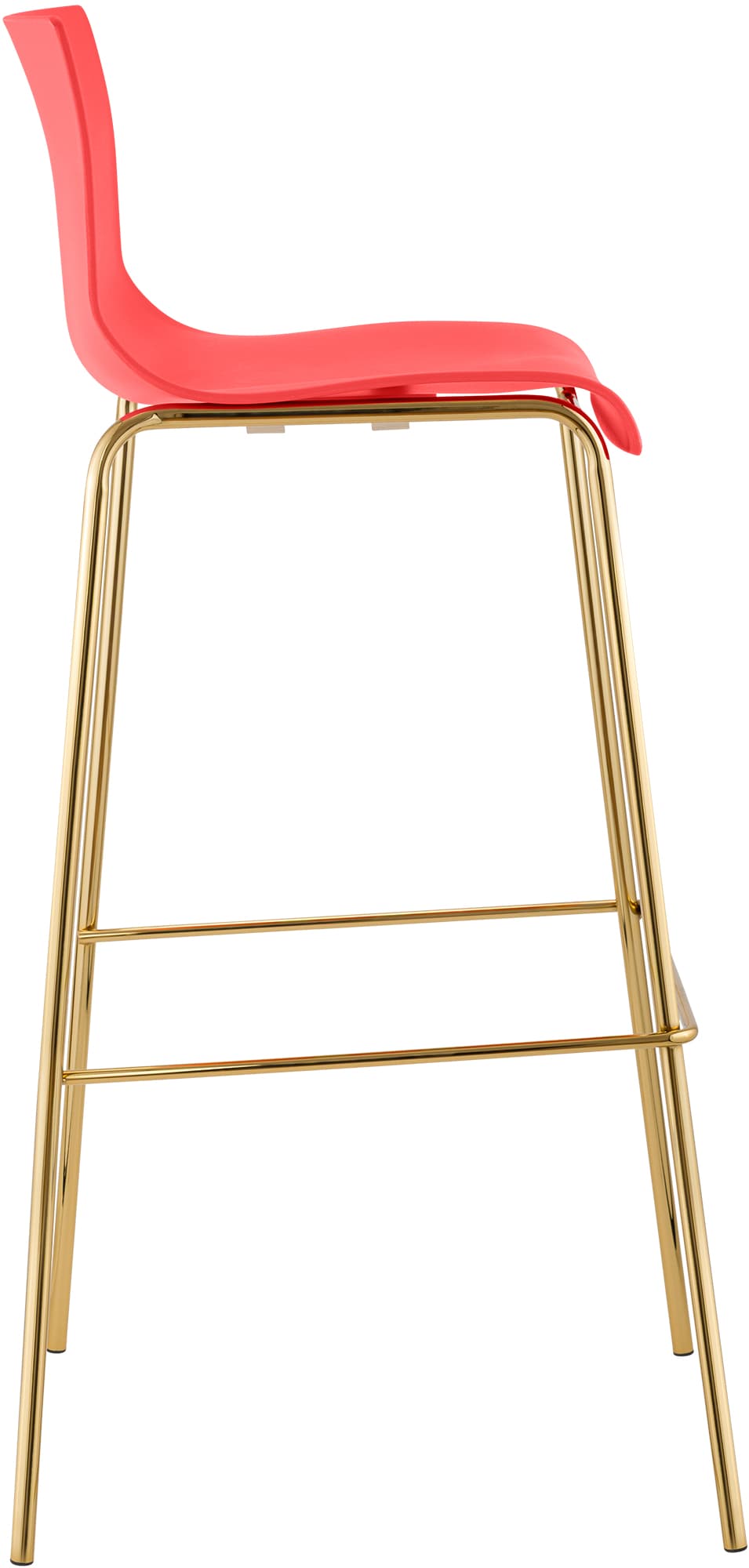 Taburete de Bar Hover Base Cuatro Patas Plástico Dorado