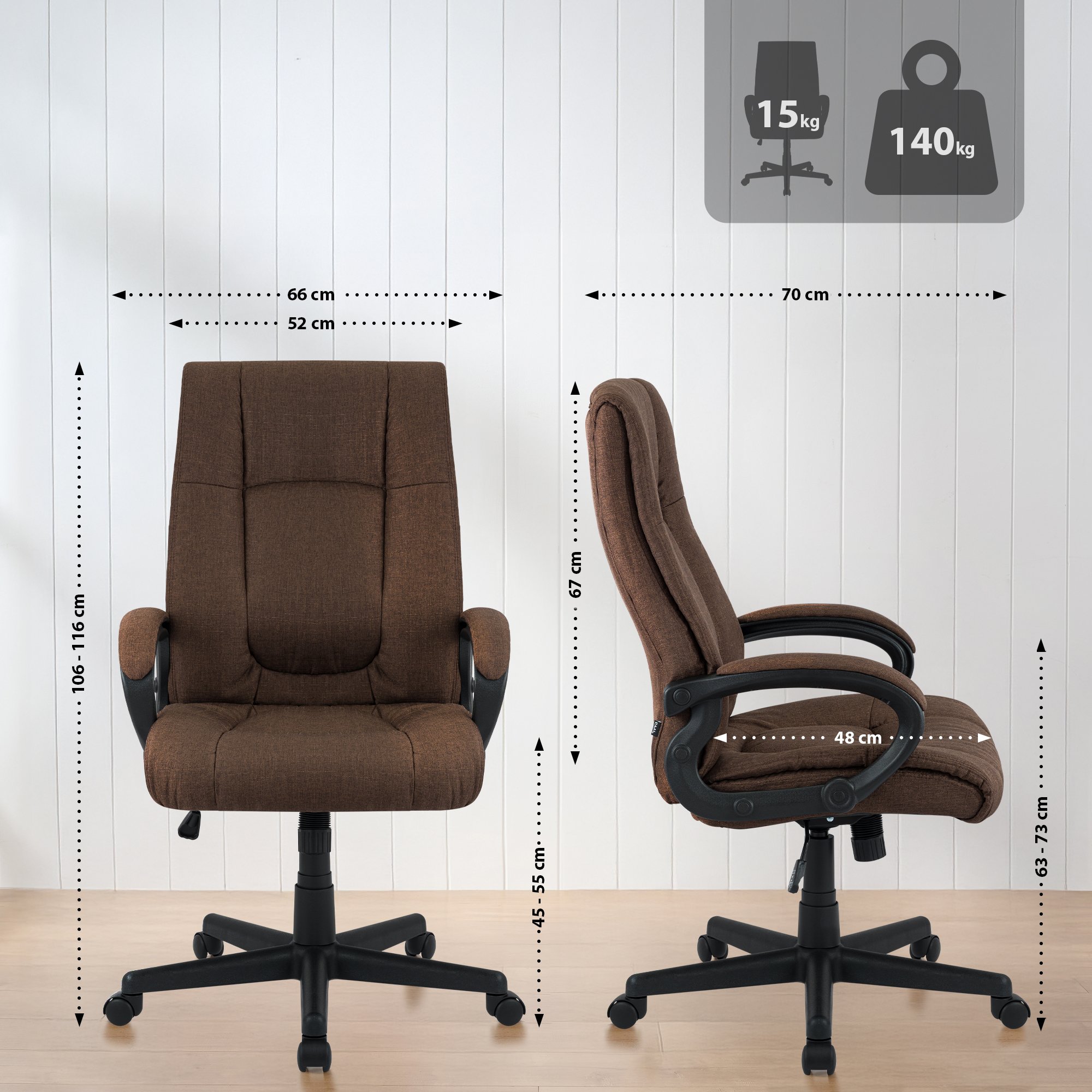 Silla de Oficina XL Sparta Tela