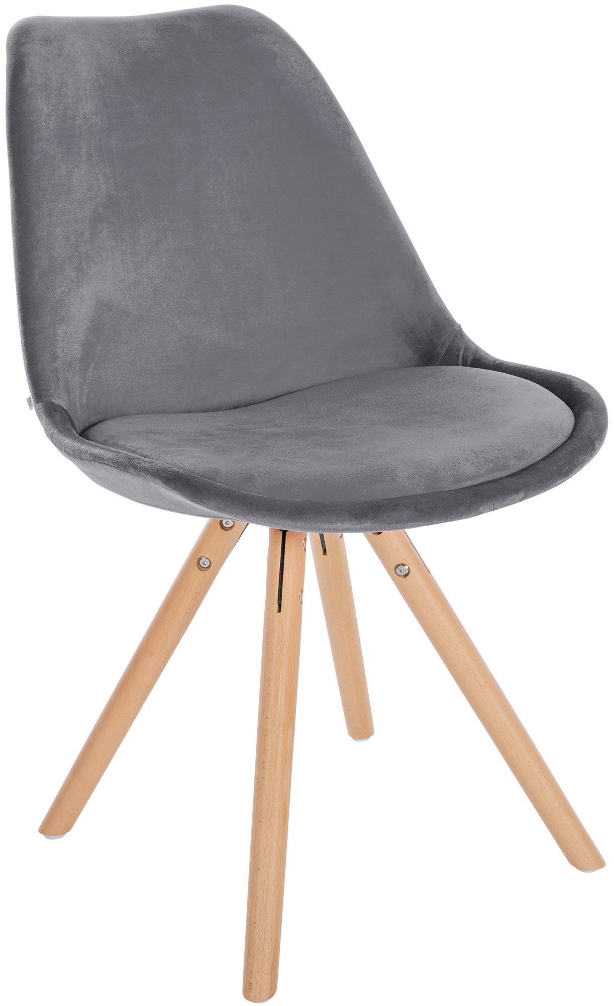 Pack de 4 sillas de salón Sofia en terciopelo