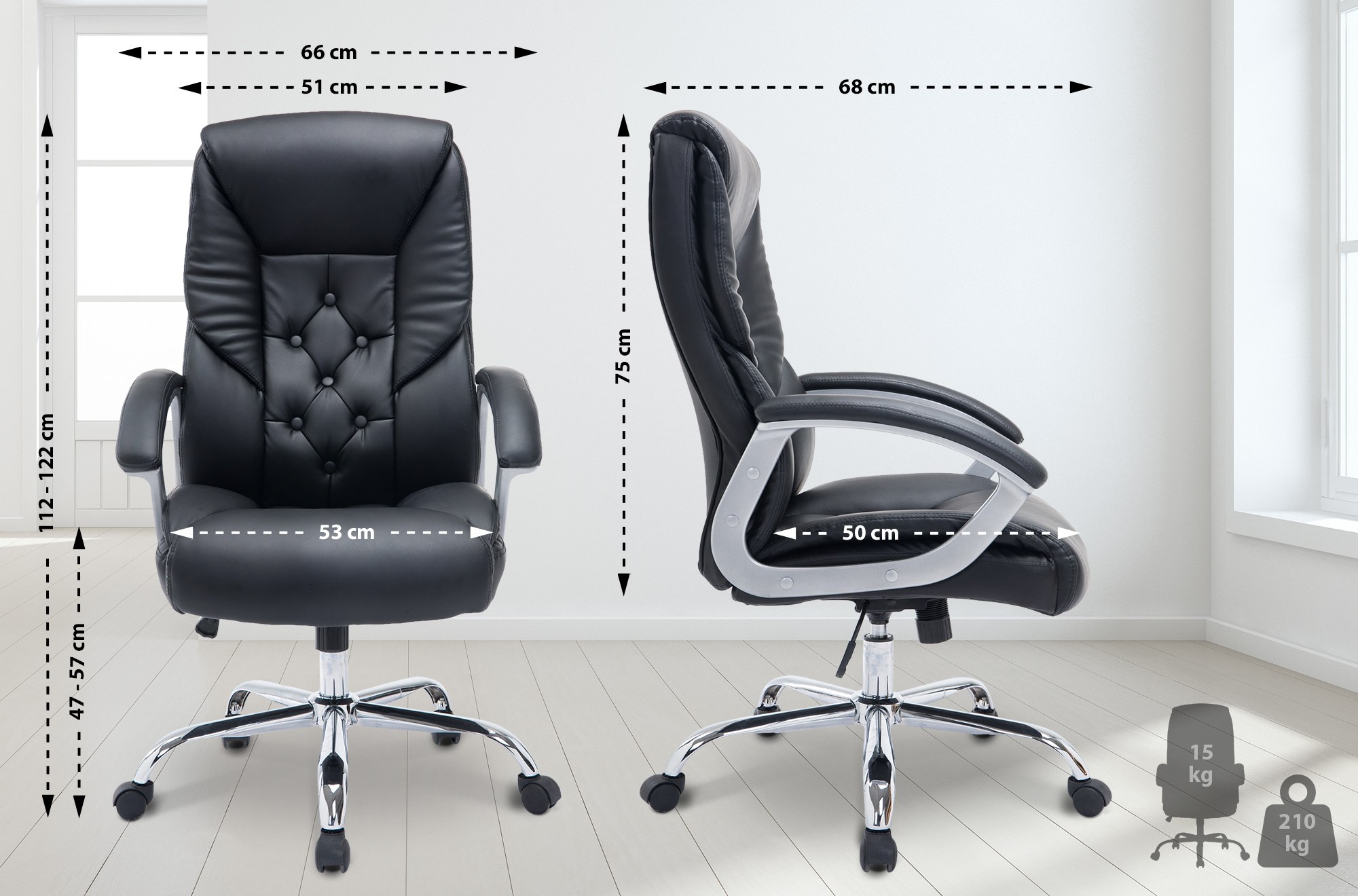 Silla de oficina Rodeo XXL