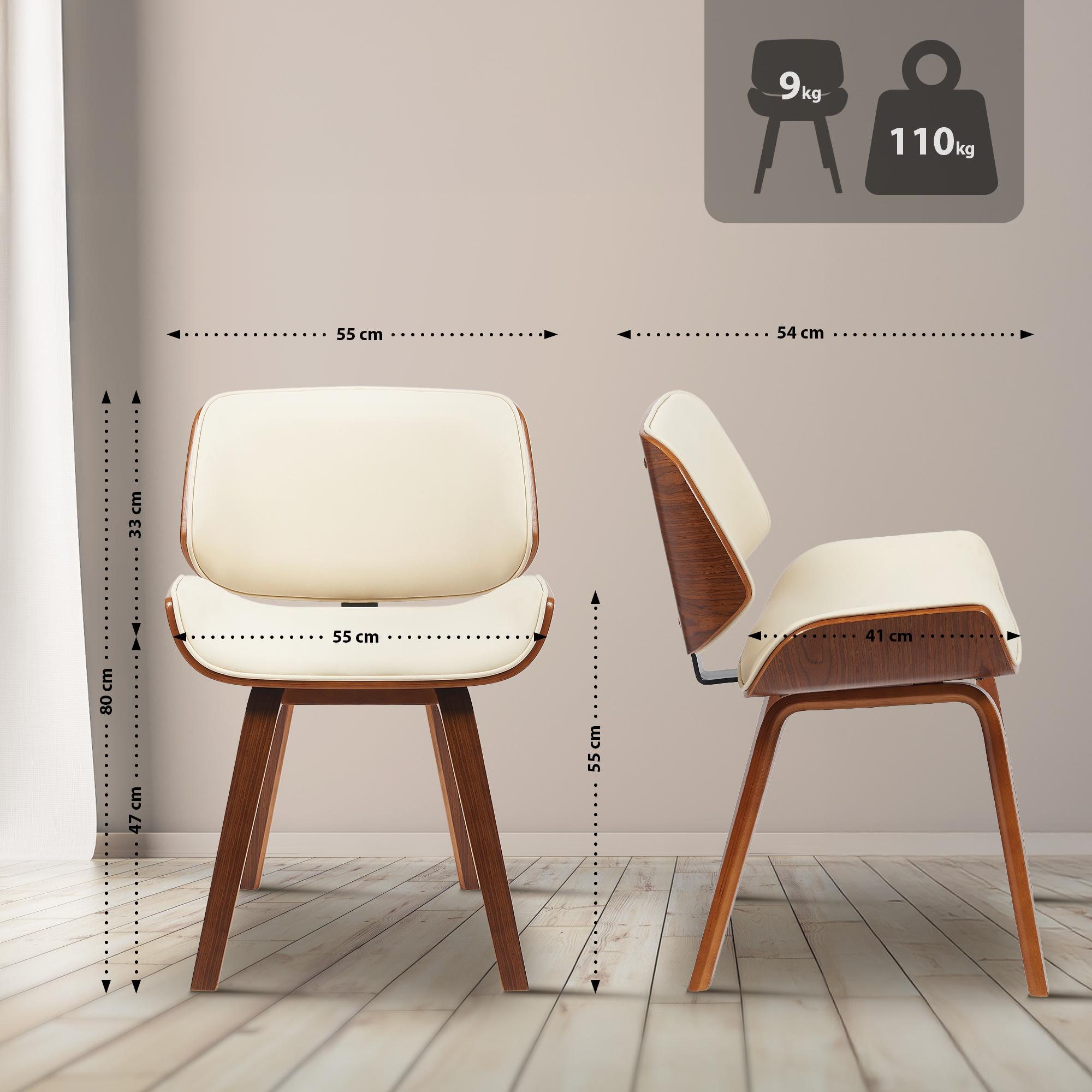 Silla de comedor Beverley polipiel