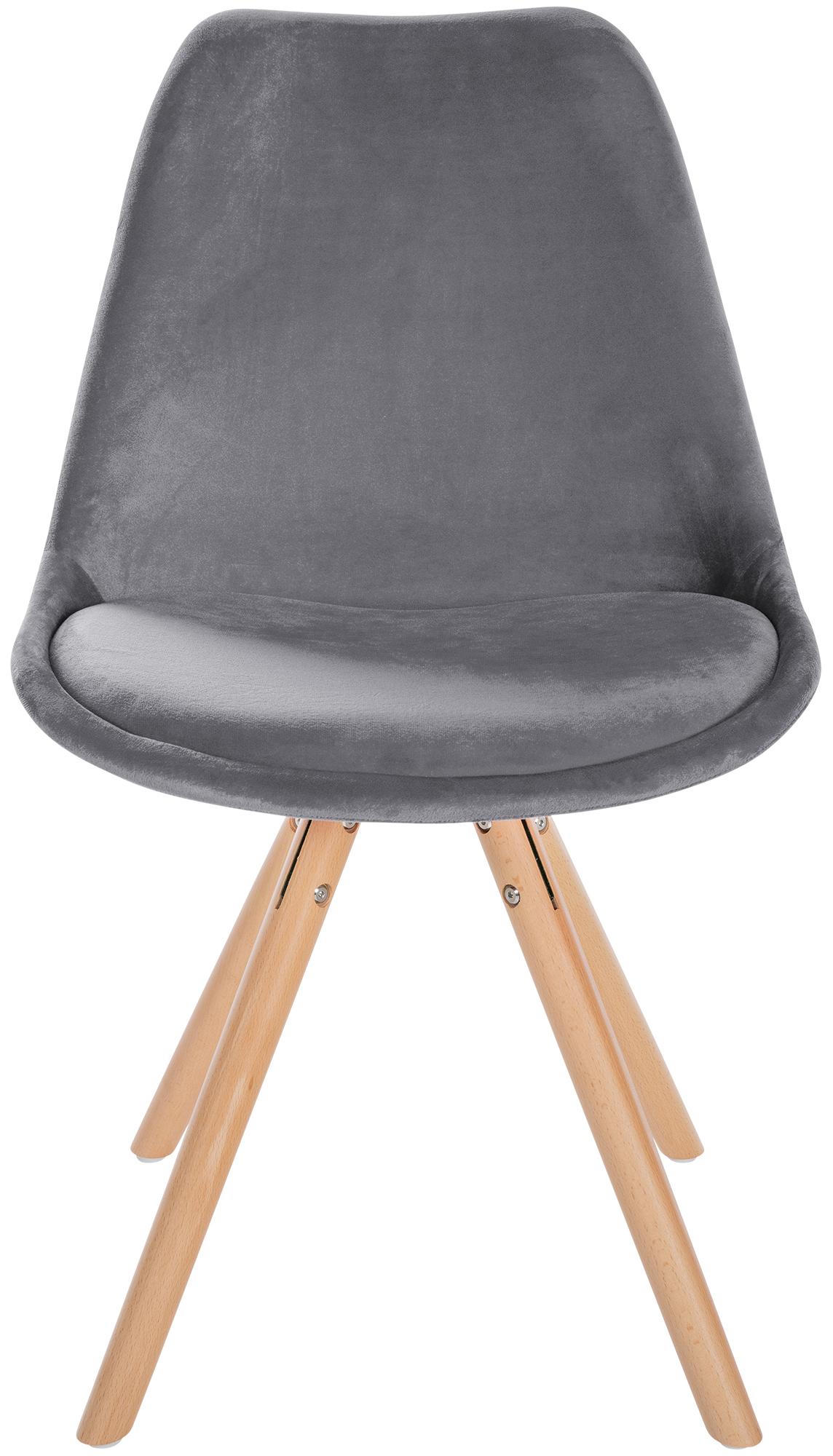 Silla de salón Sofia tapizada en terciopelo