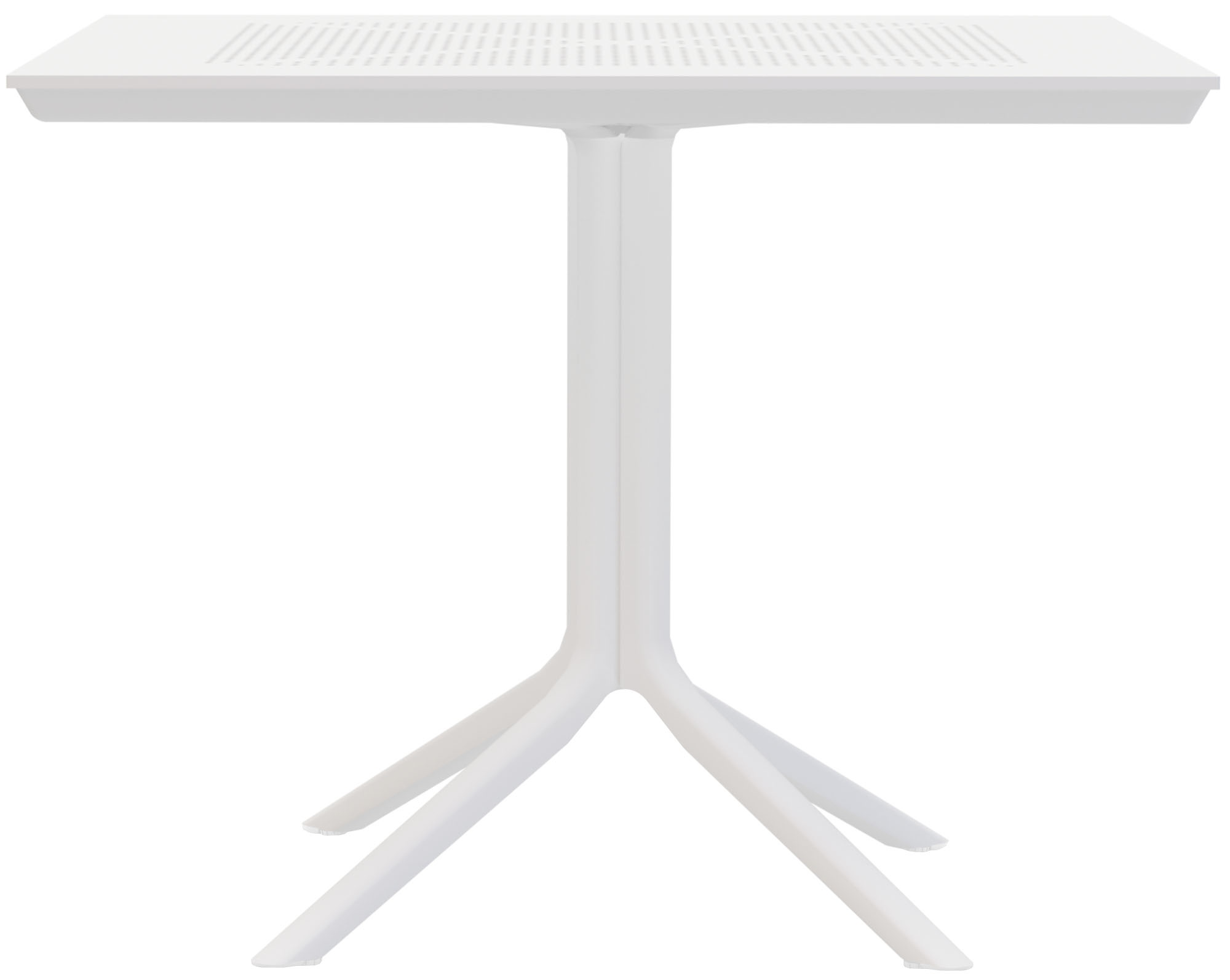 Mesa de jardín Lenval 80x80 cm Mesa de exterior en blanco o negro