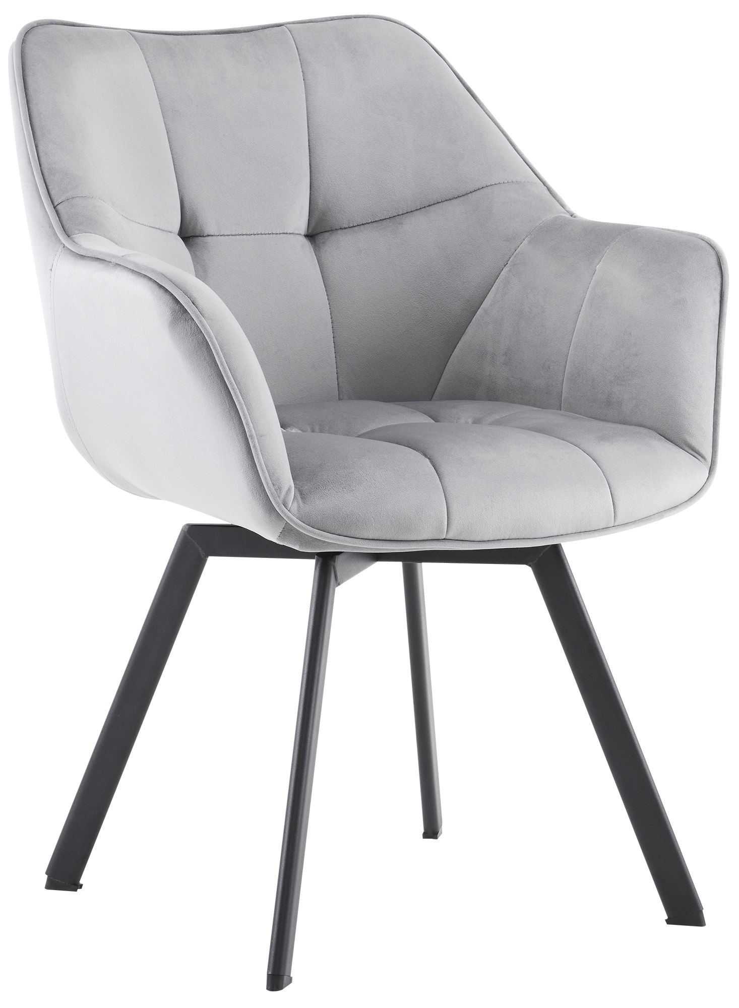 Silla de comedor de terciopelo Jordi