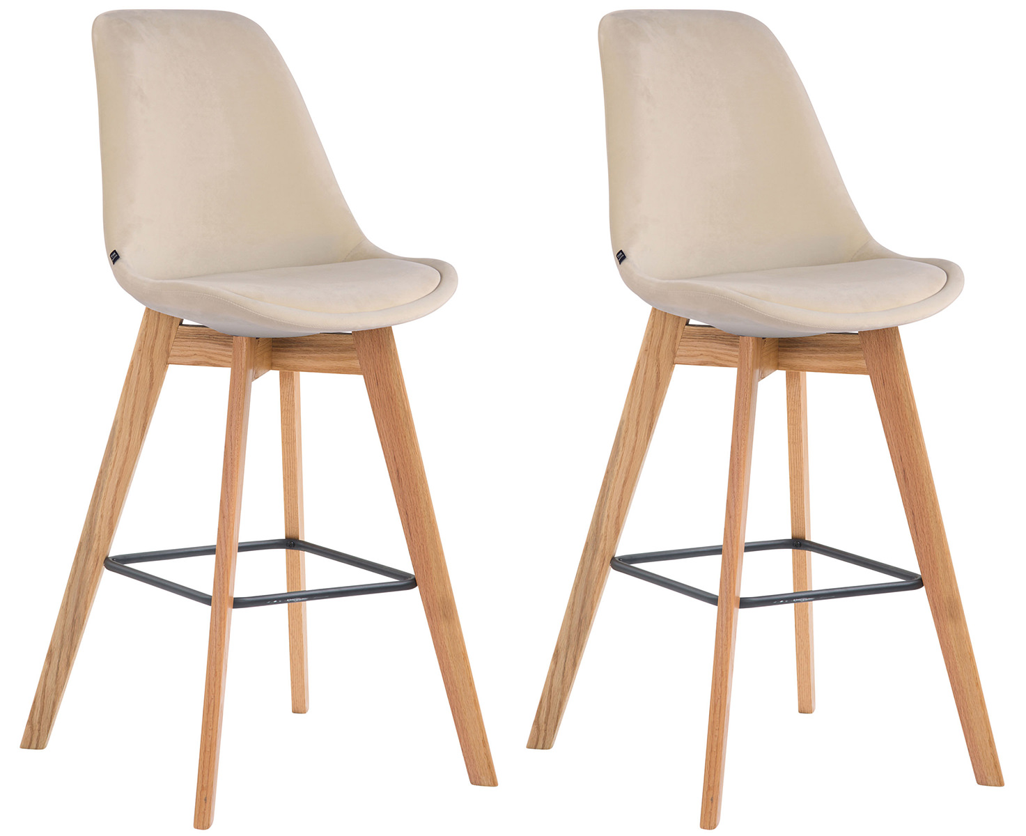 Set 2 Taburetes Metz En Terciopelo