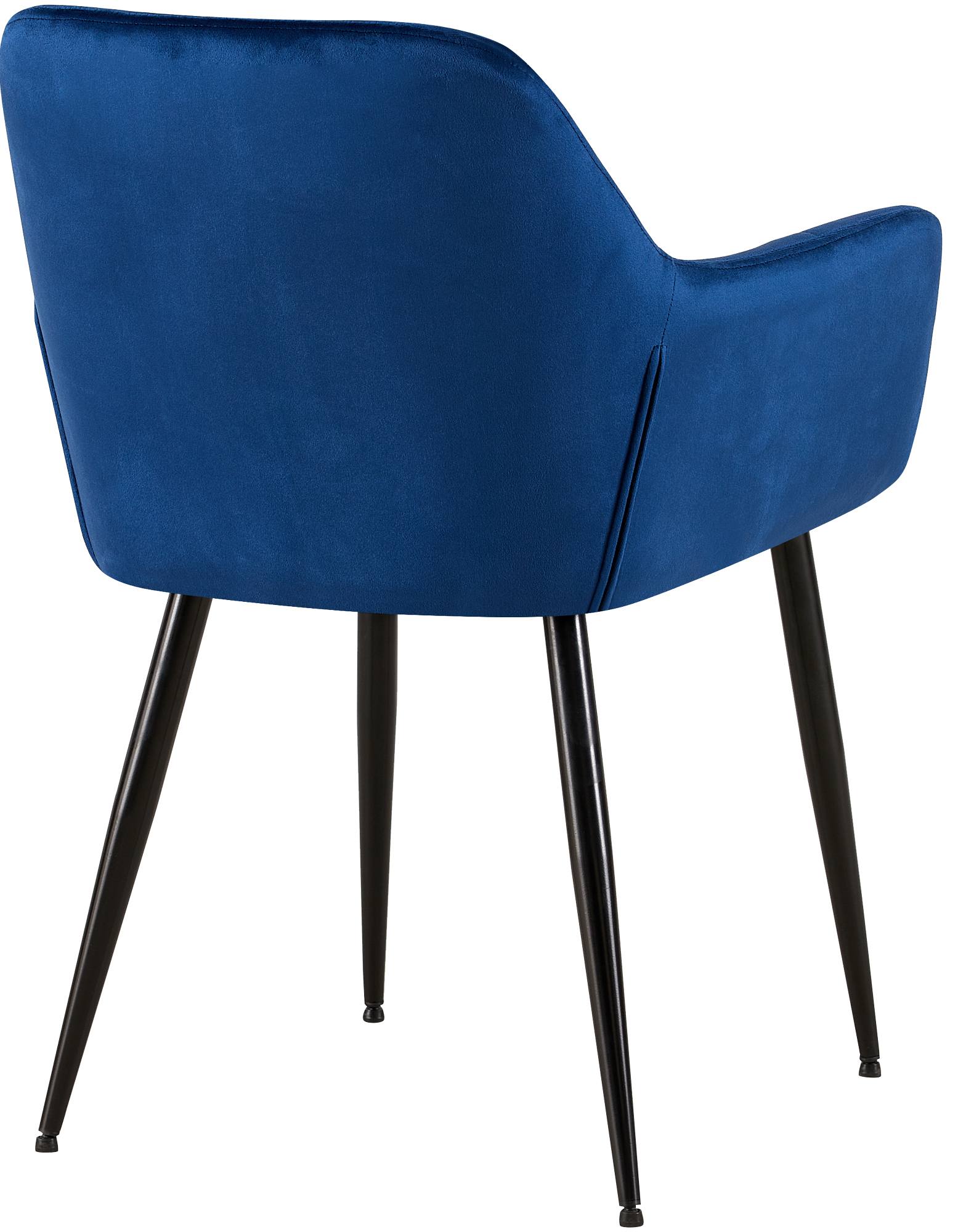 Silla de salón Emia en terciopelo