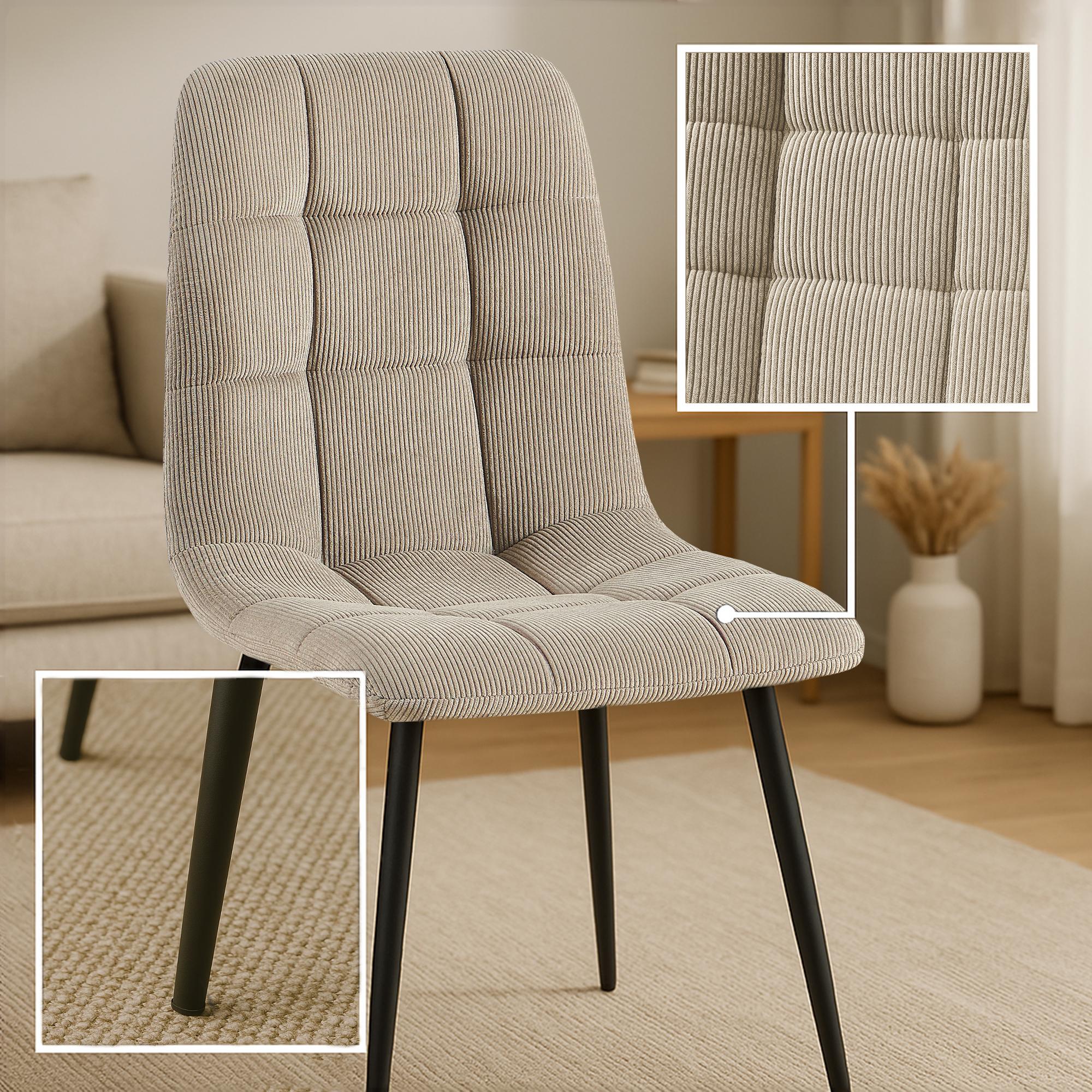 Silla de comedor Antibes Cord
