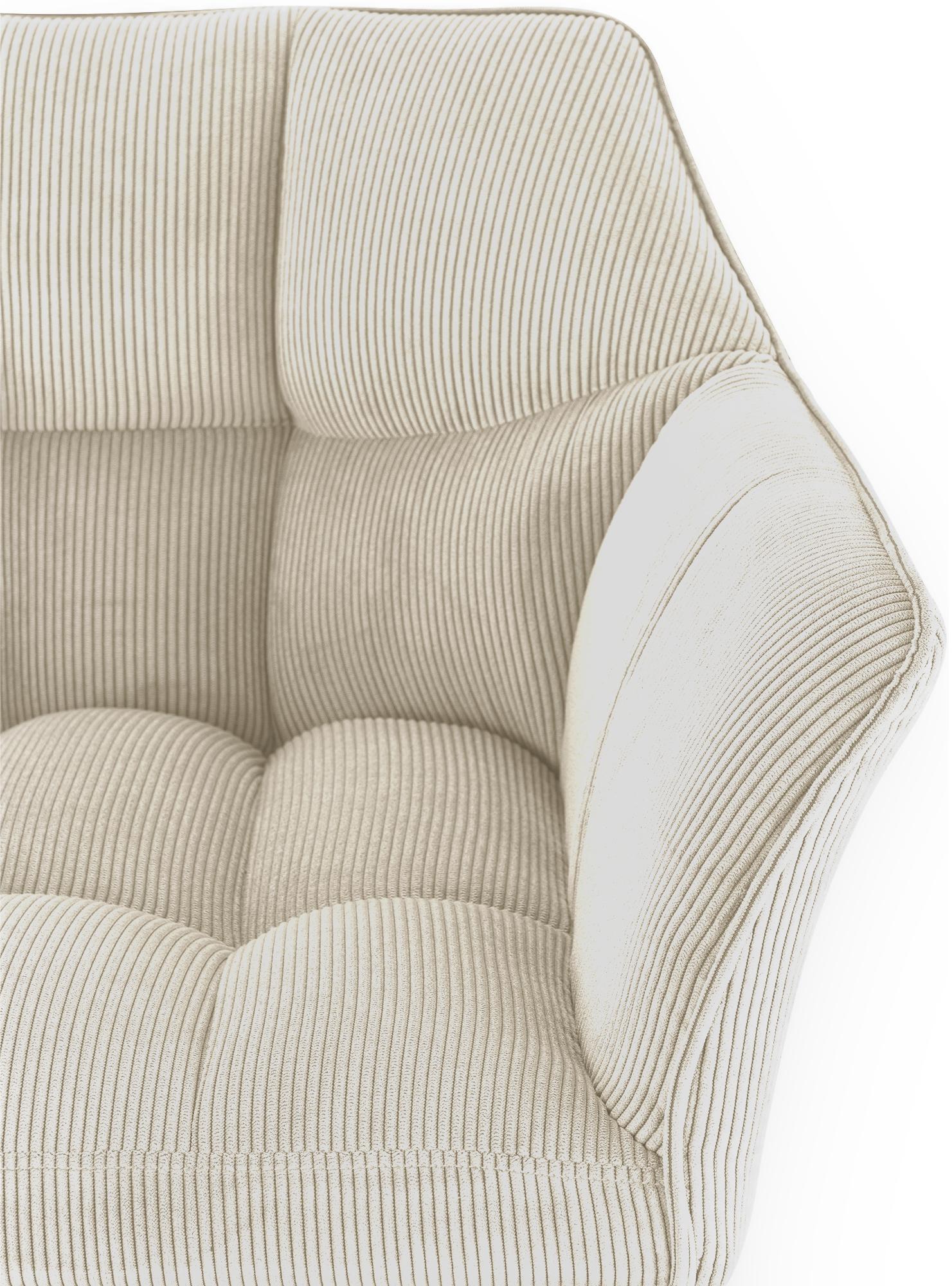 Taburete de bar Damaso Cord con base de cuatro patas