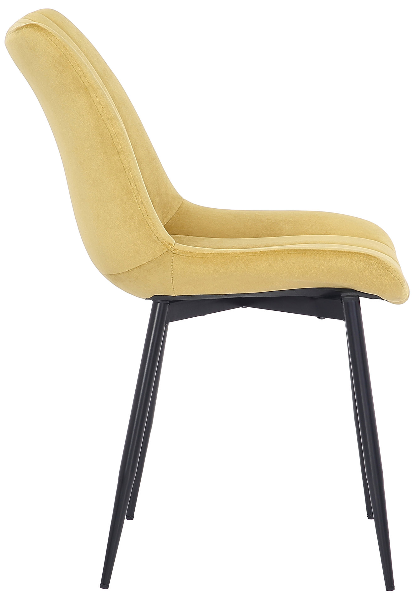 Set de 2 Sillas de comedor Rahden en terciopelo
