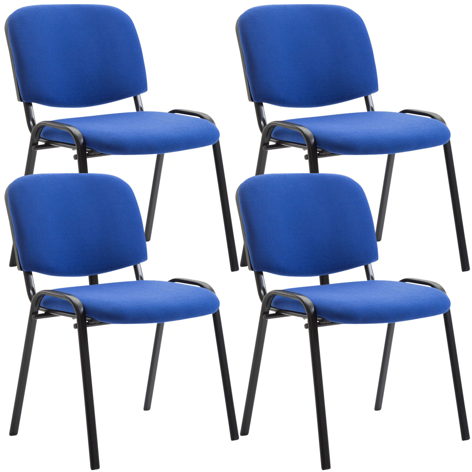 Set De 4 Sillas De Reuniones Ken En Tela