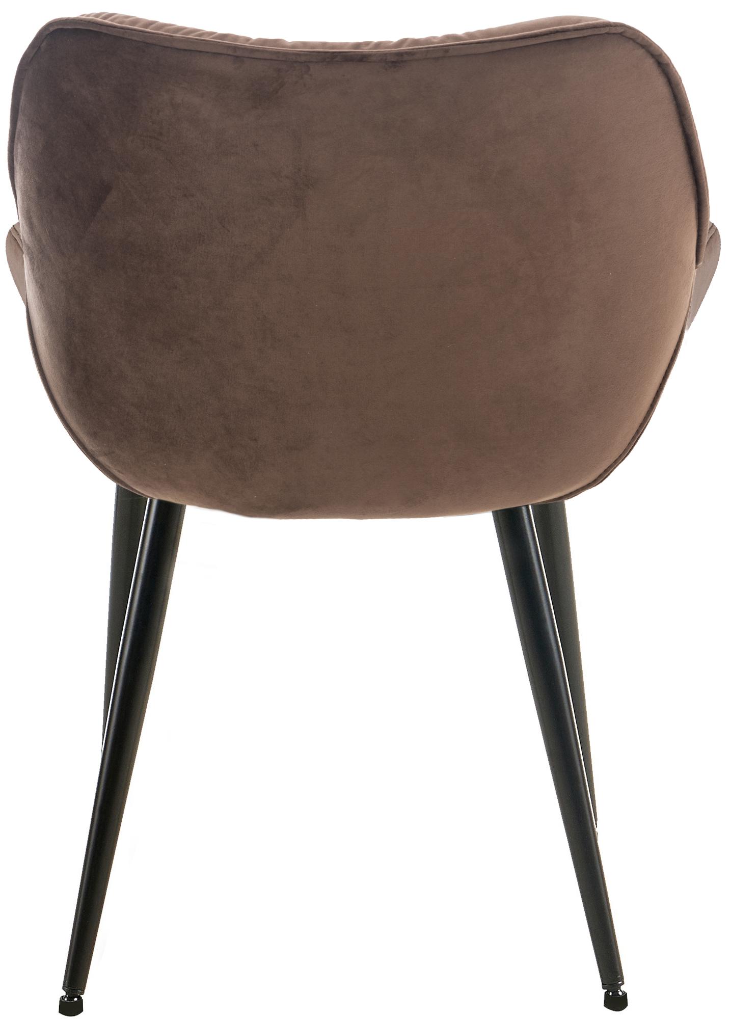 Set de 4 sillas Tanna de salón en terciopelo
