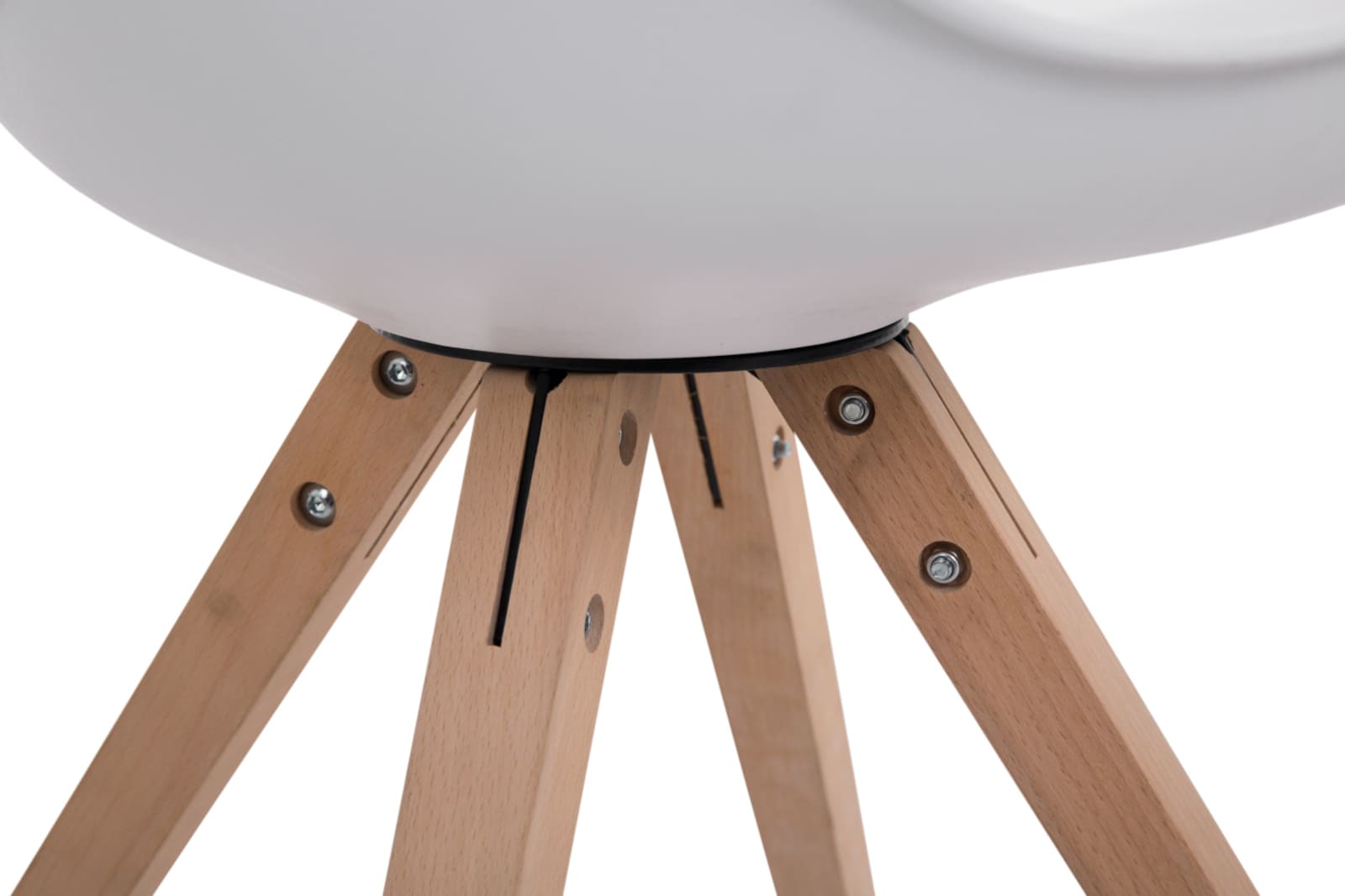 Set de 4 sillas para comedor Toulouse Square en polipiel