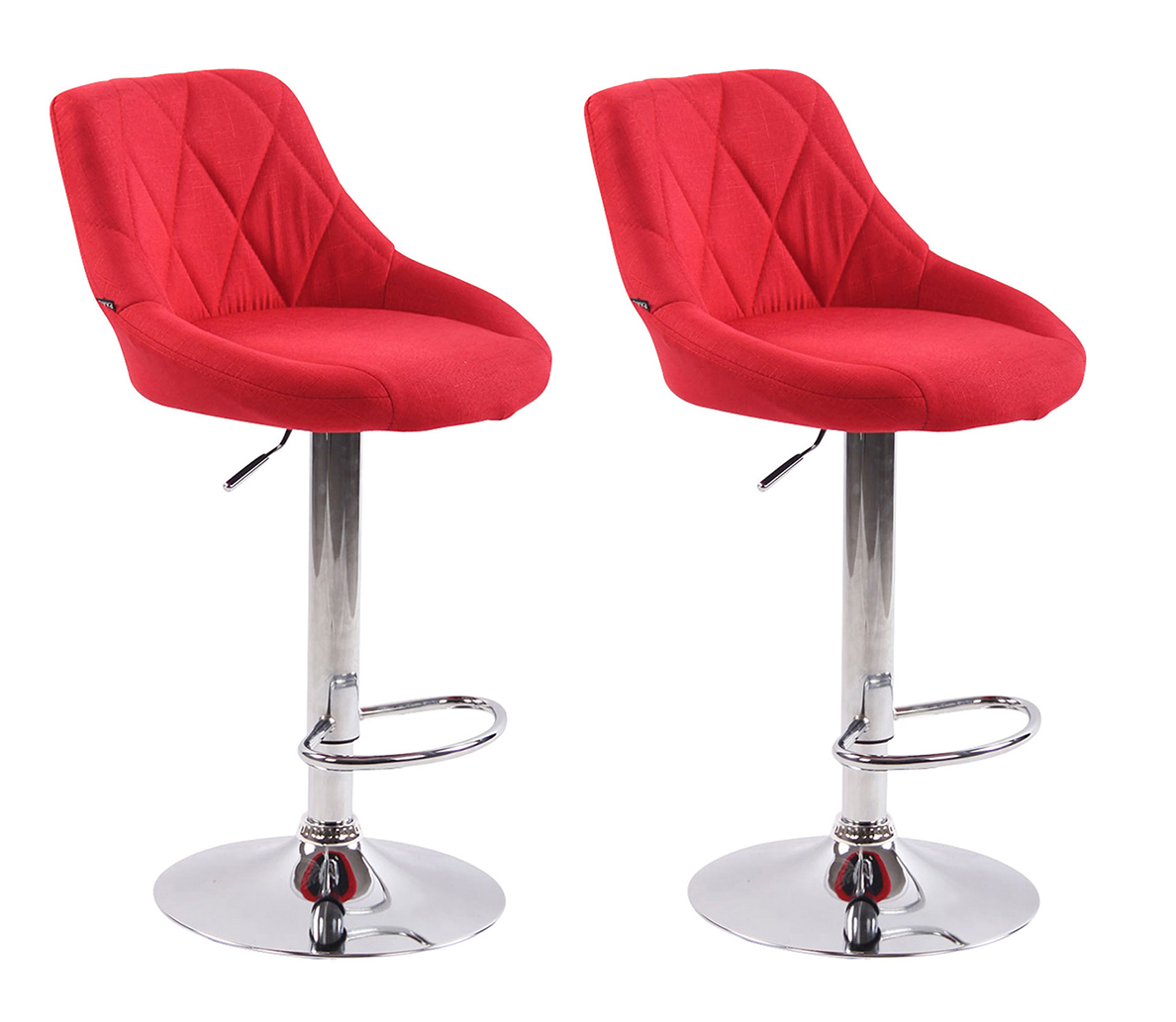 Set De 2 Taburetes Lazio Tapizados En Tela