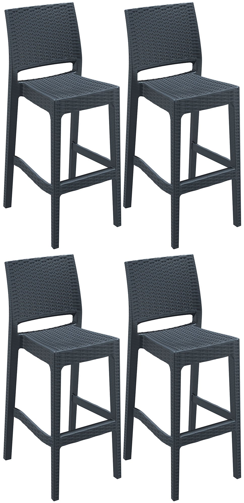 Conjunto de 4 taburetes de bar Jamaica