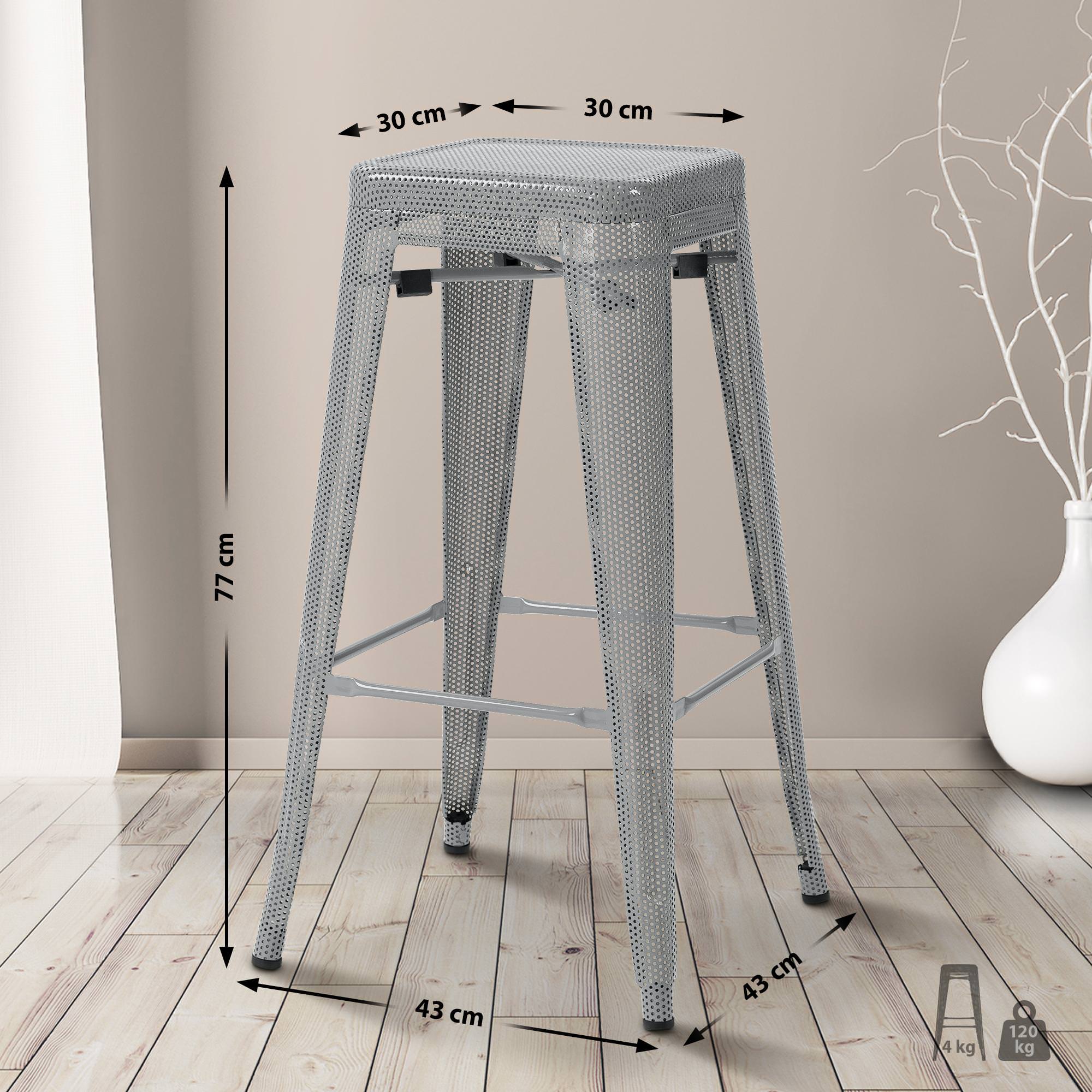 Set de 4 Taburetes de bar Fletcher