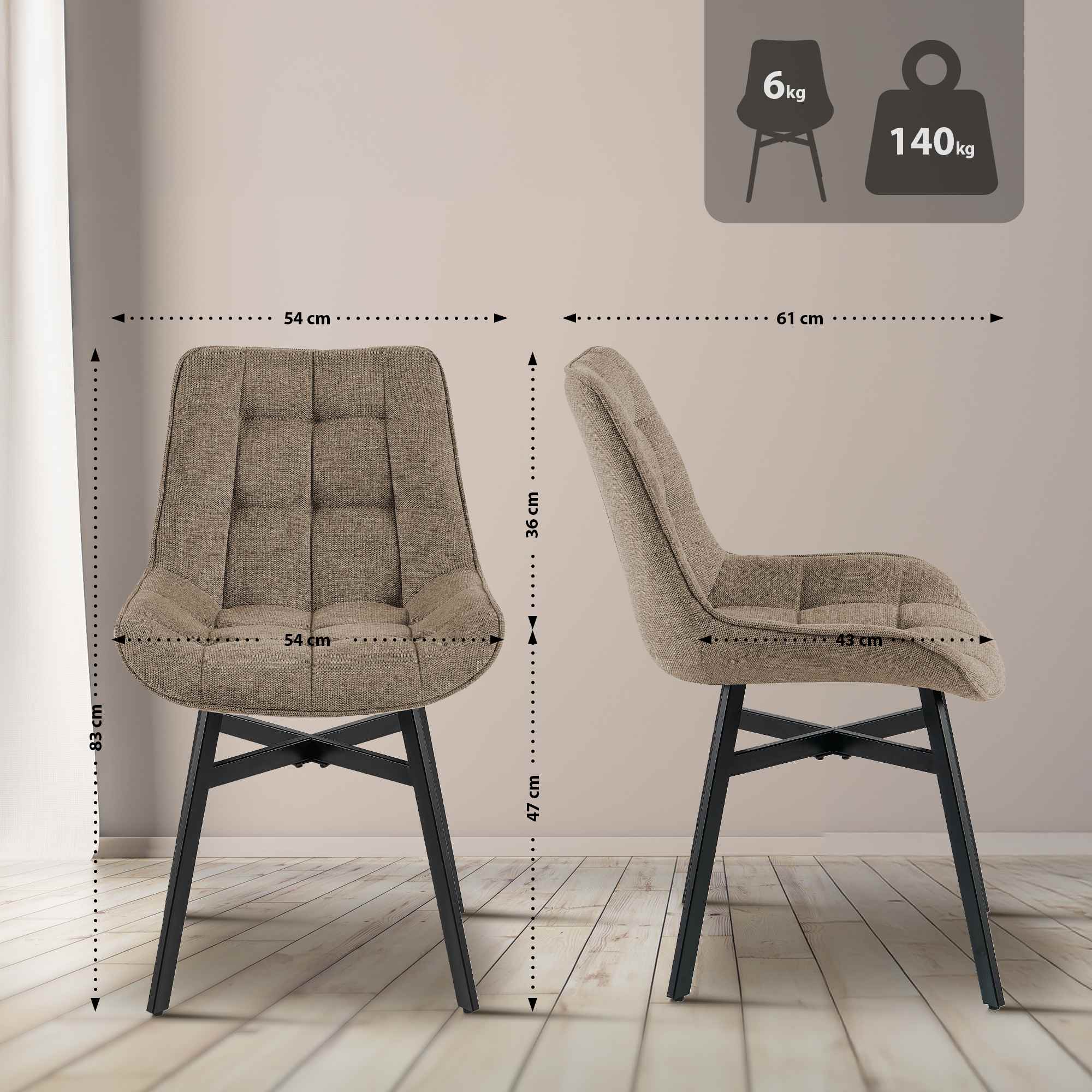 Silla de comedor Colby
