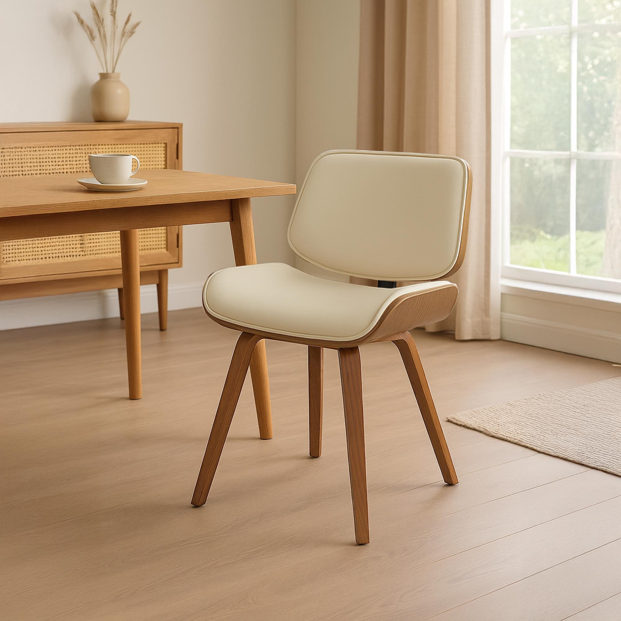 Silla de comedor Beverley polipiel