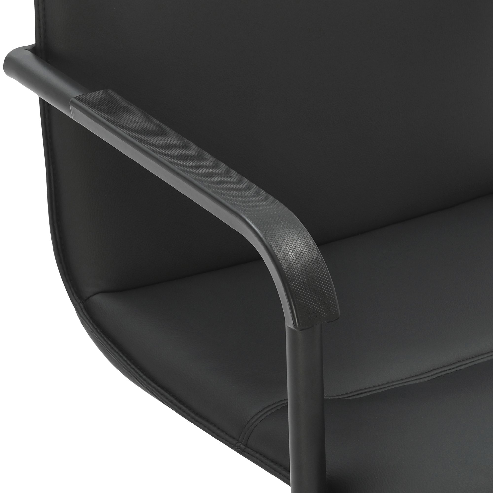 Silla voladiza Seattle de piel sintetica