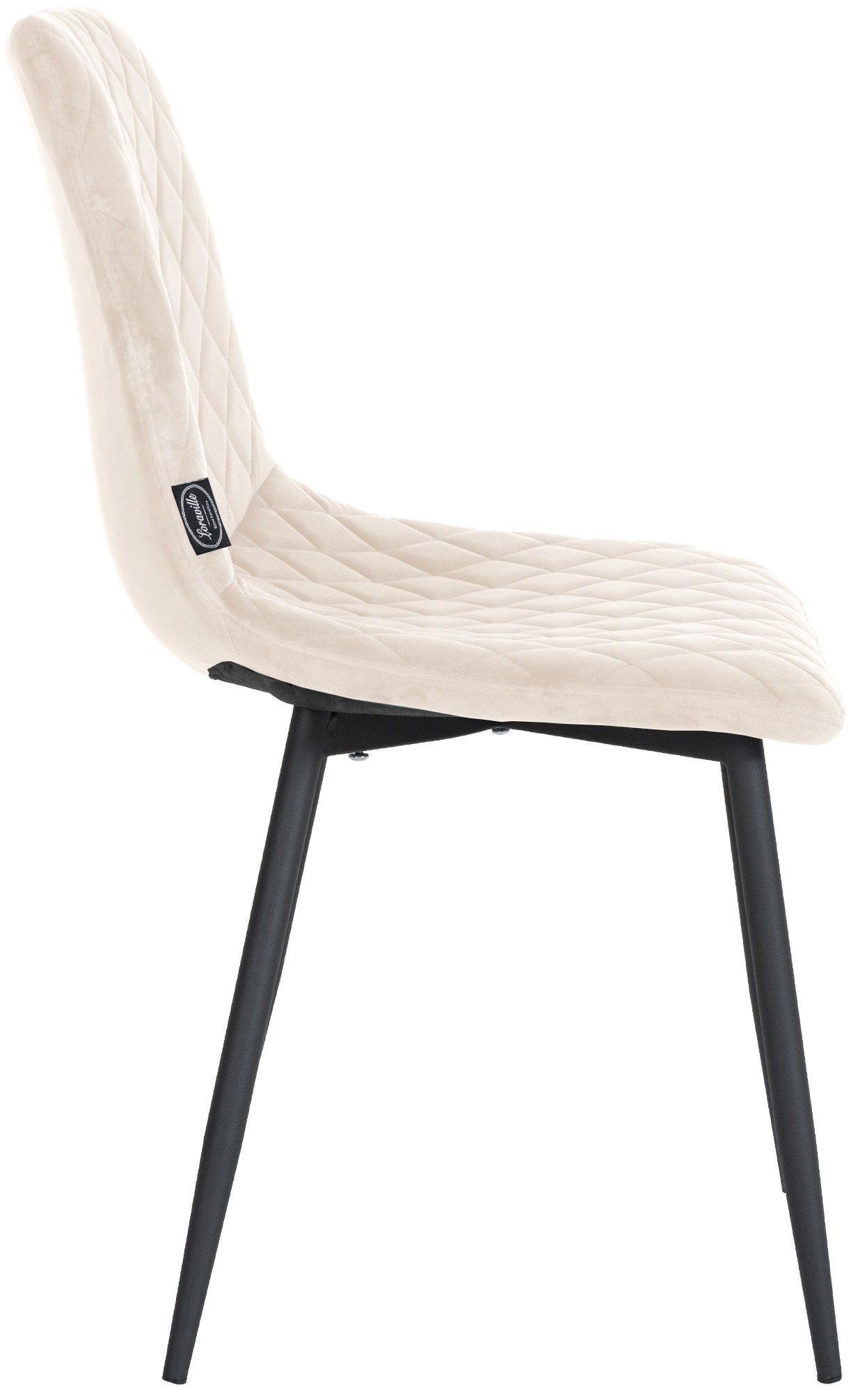 Set de 4 Sillas de comedor Telde en terciopelo