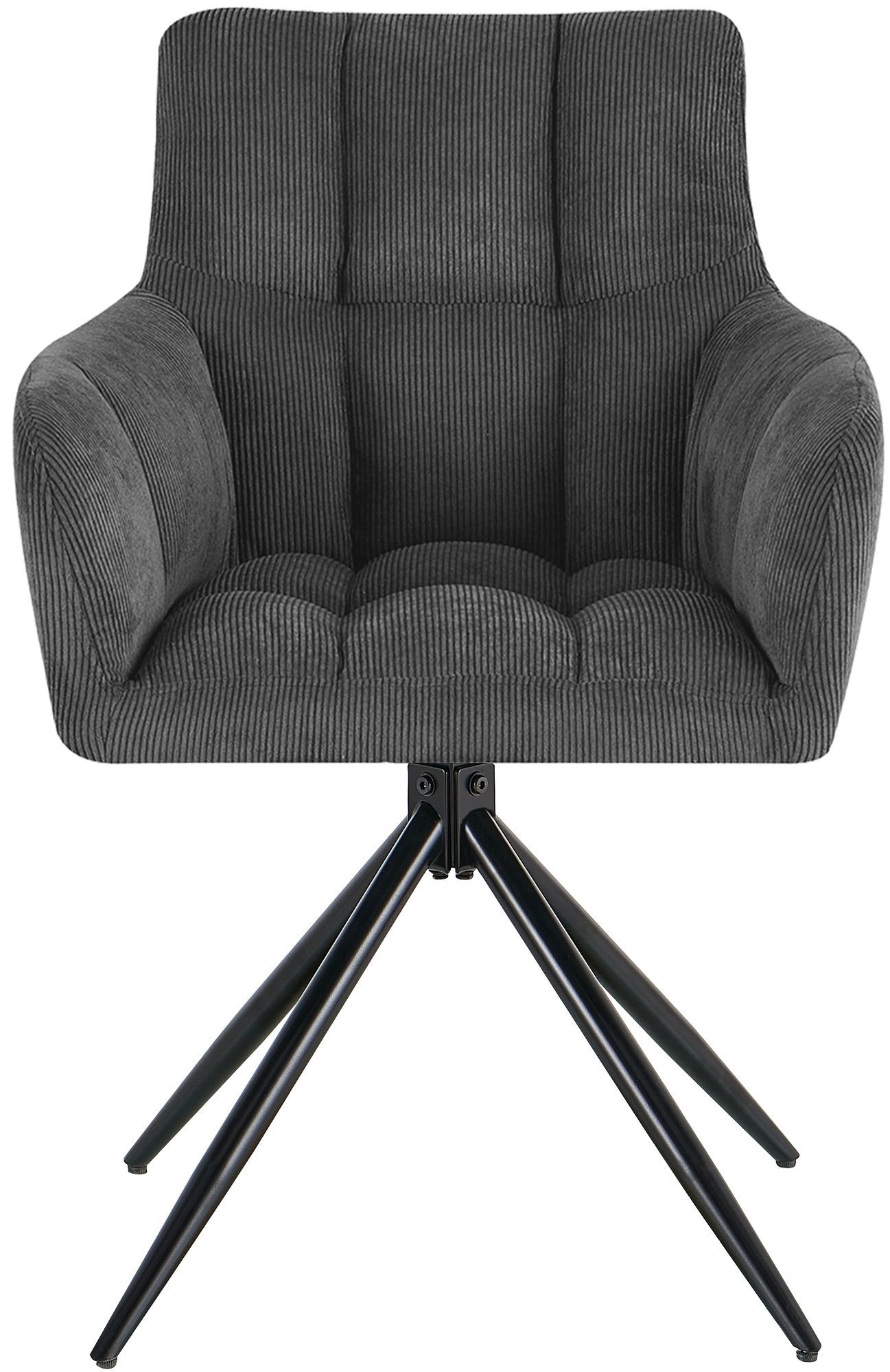 Silla de comedor Jonah de pana