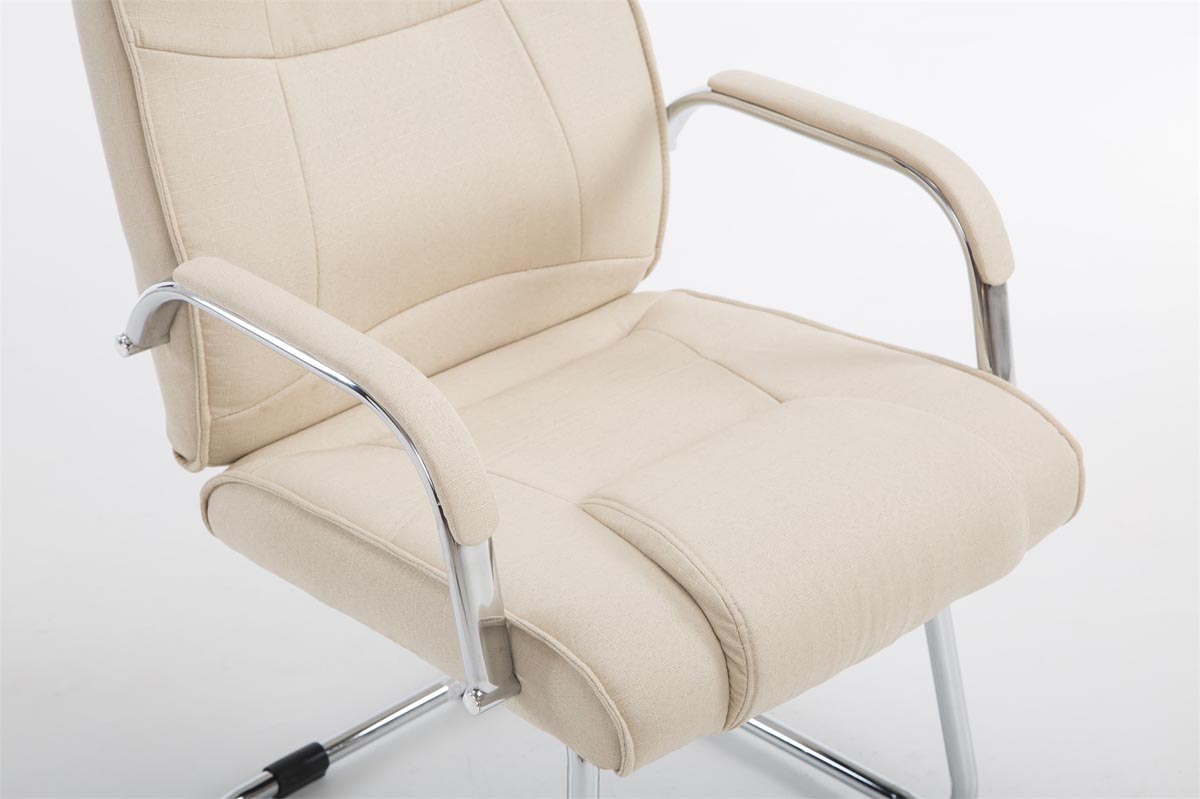 Silla Cantiléver XXL Attila Tapizada en Tela