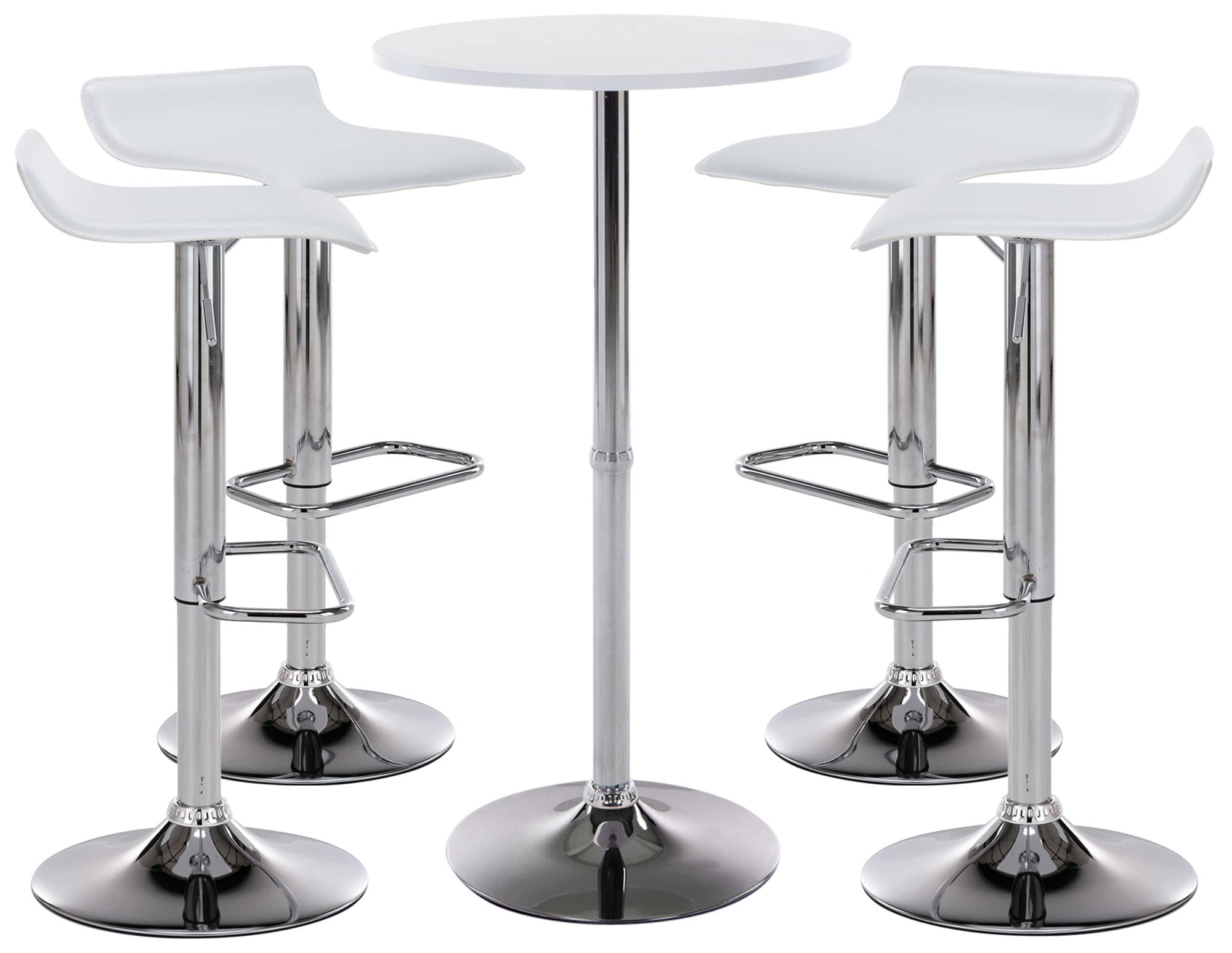 Juego de mesa & 4 taburetes de bar Esberg