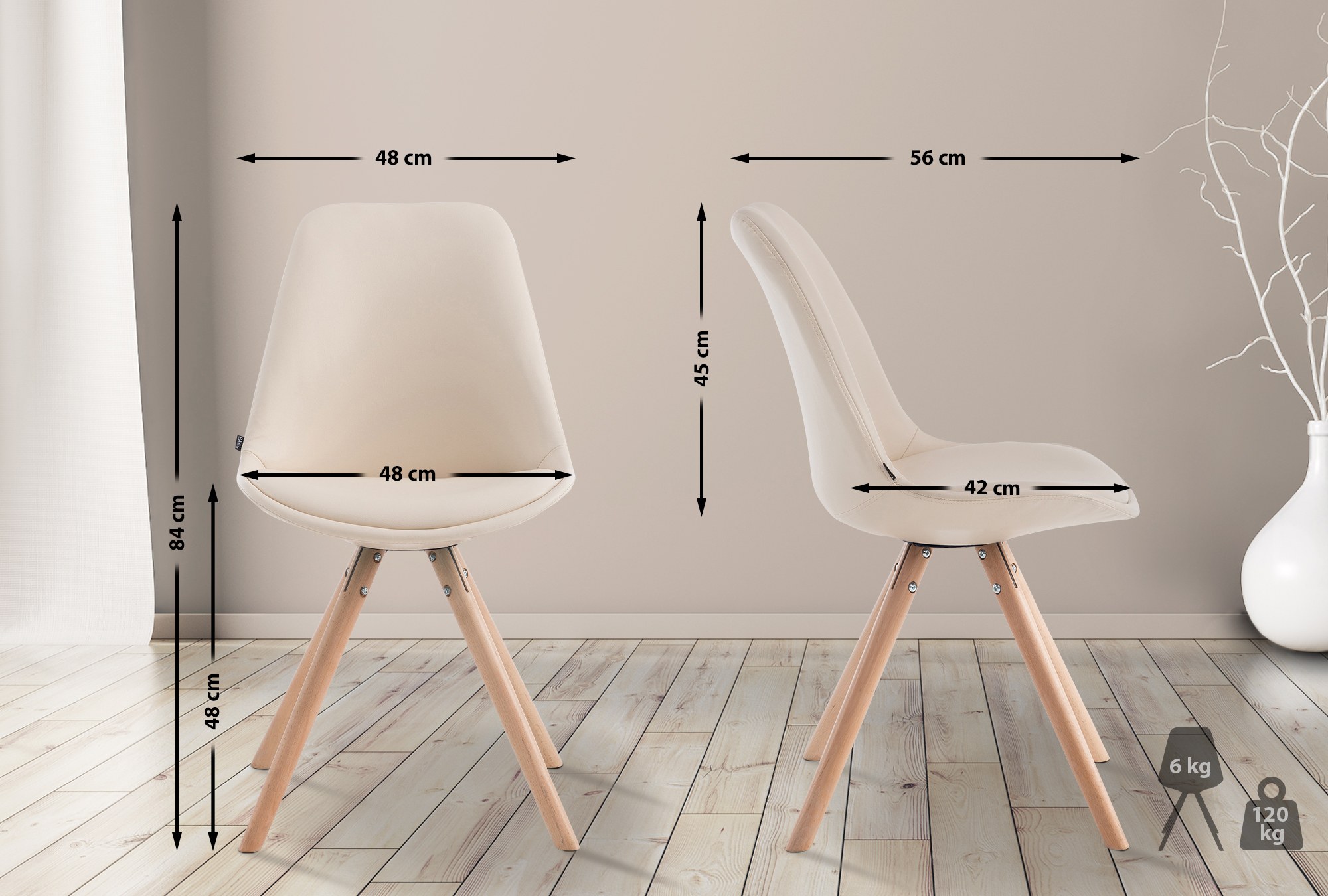 Silla de Comedor Laval Rund