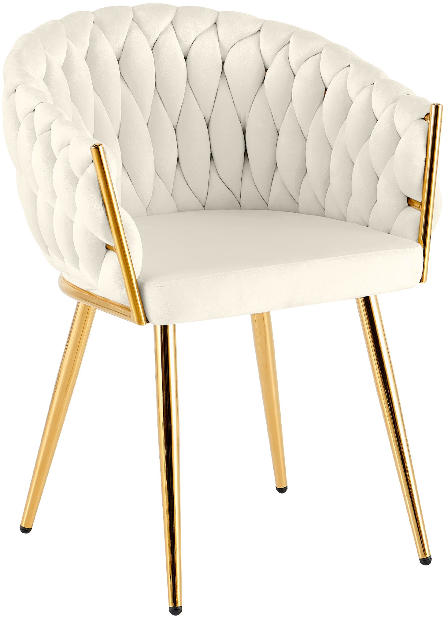 Silla de comedor Molise terciopelo dorado elegante y cómoda para tu hogar