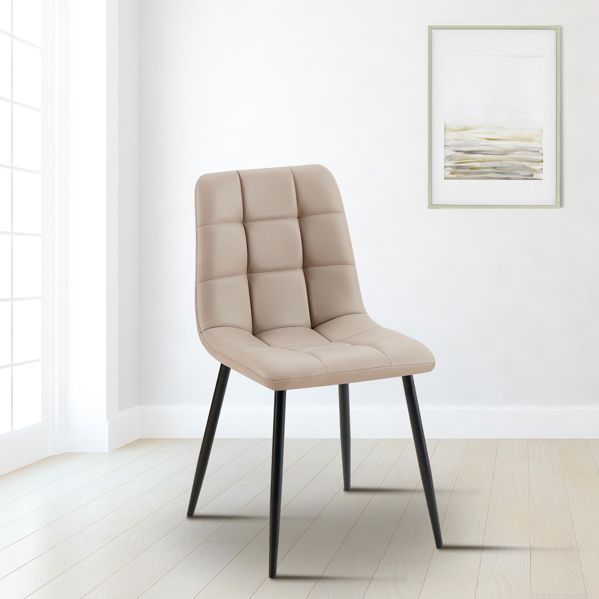 Silla de comedor Antibes tapizada en polipiel