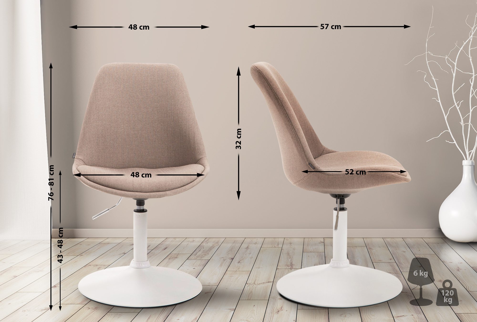 Silla De Comedor Maverick En Tela