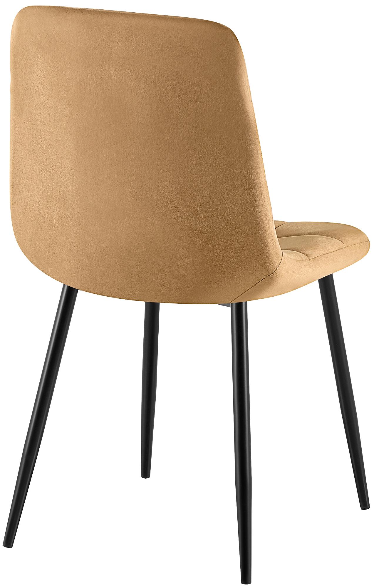 Silla de comedor Antibes tapizada en terciopelo