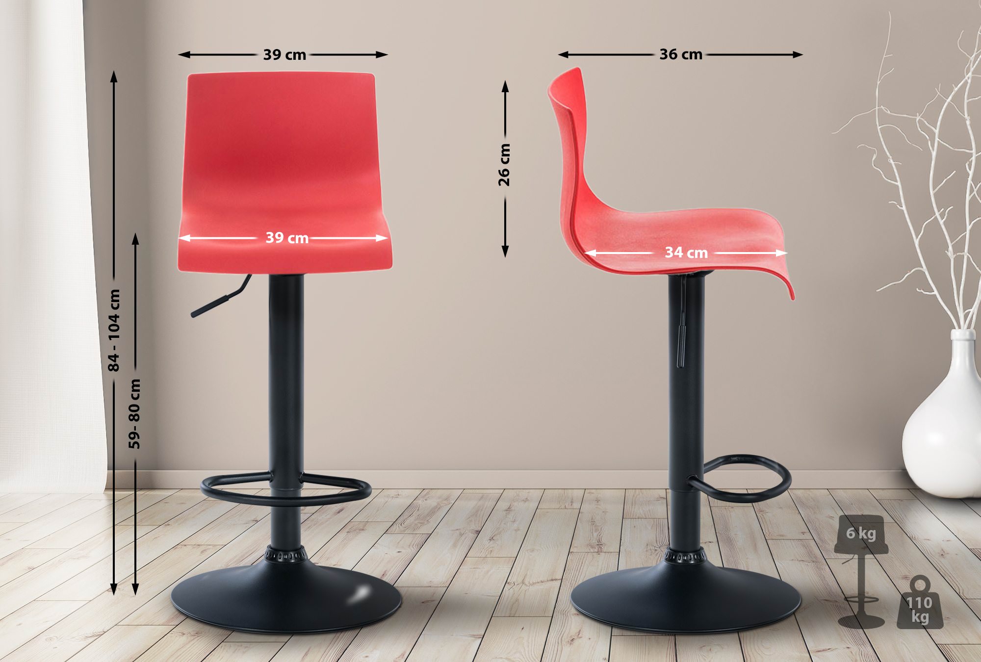 Taburete de bar Hover
