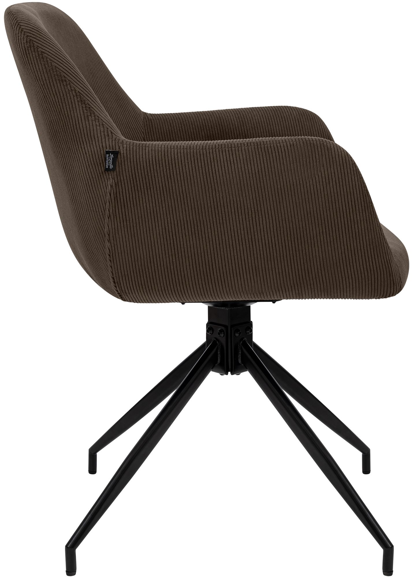 Silla de comedor Merlinda de pana