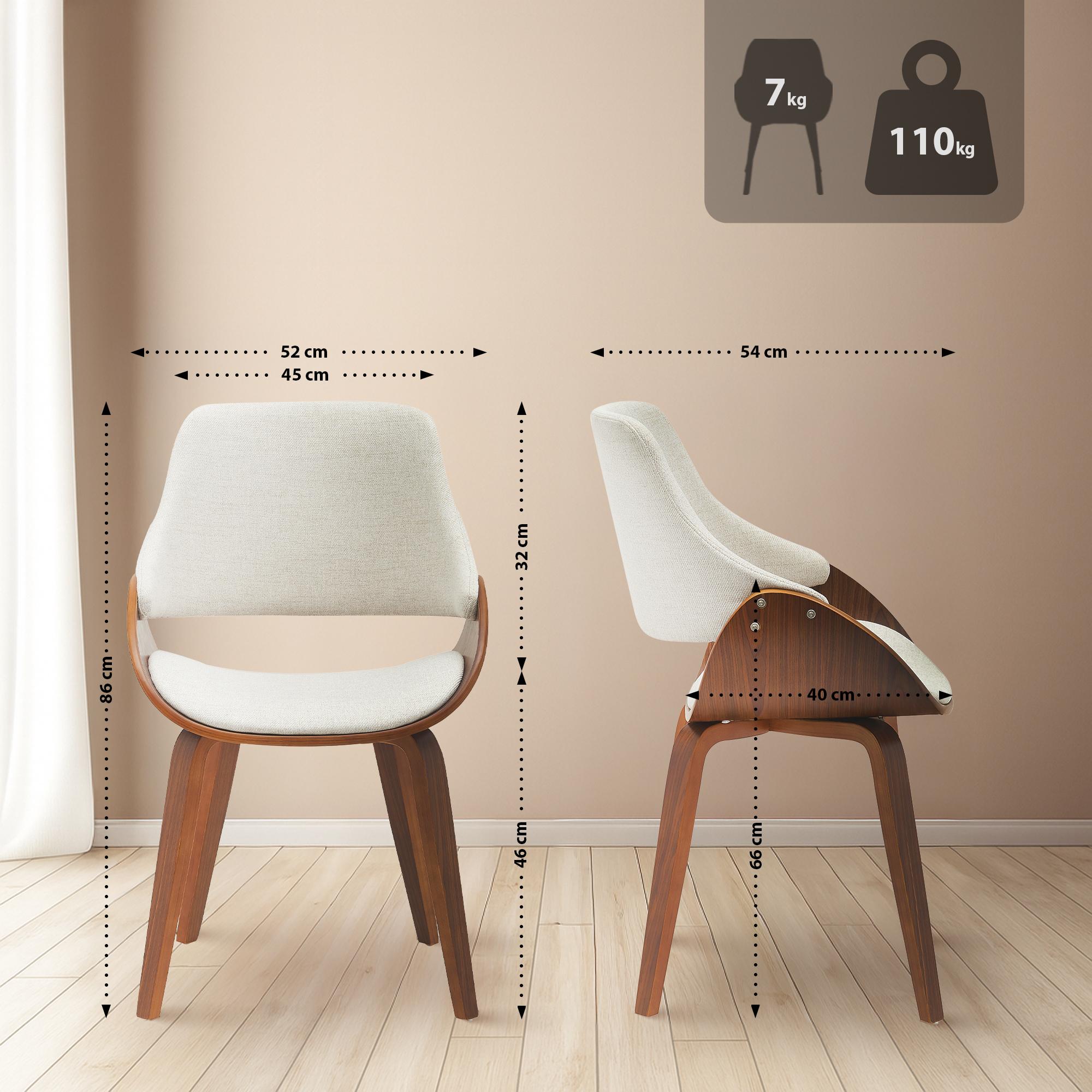 Conjunto de 2 Sillas de Comedor Vangale