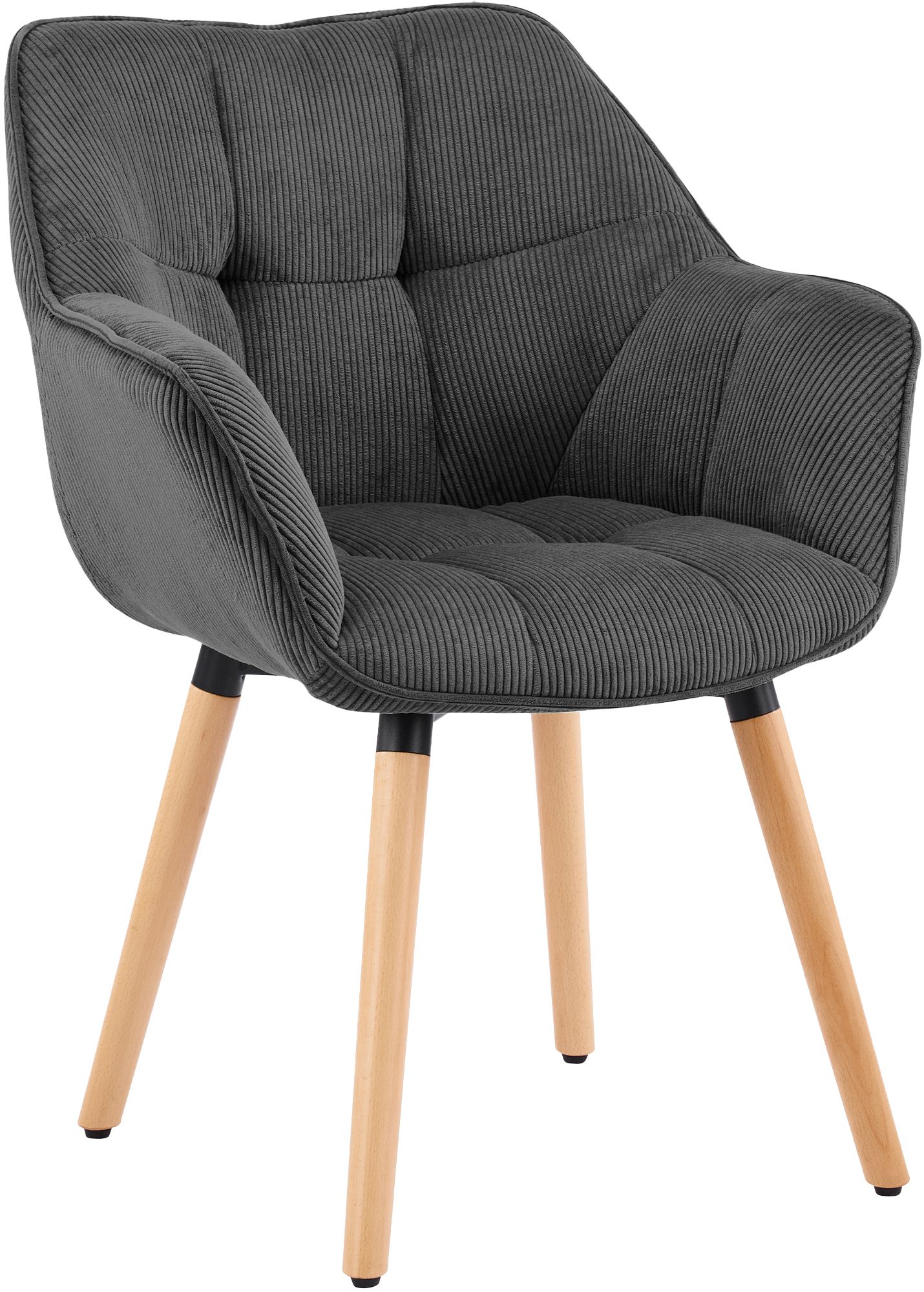 Silla de comedor Milford de pana: comodidad elegante y diseño moderno para tu hogar