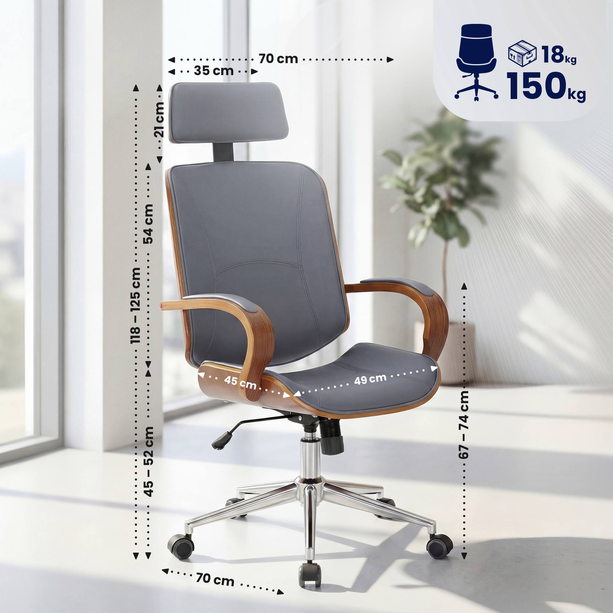 Silla de oficina Dayton