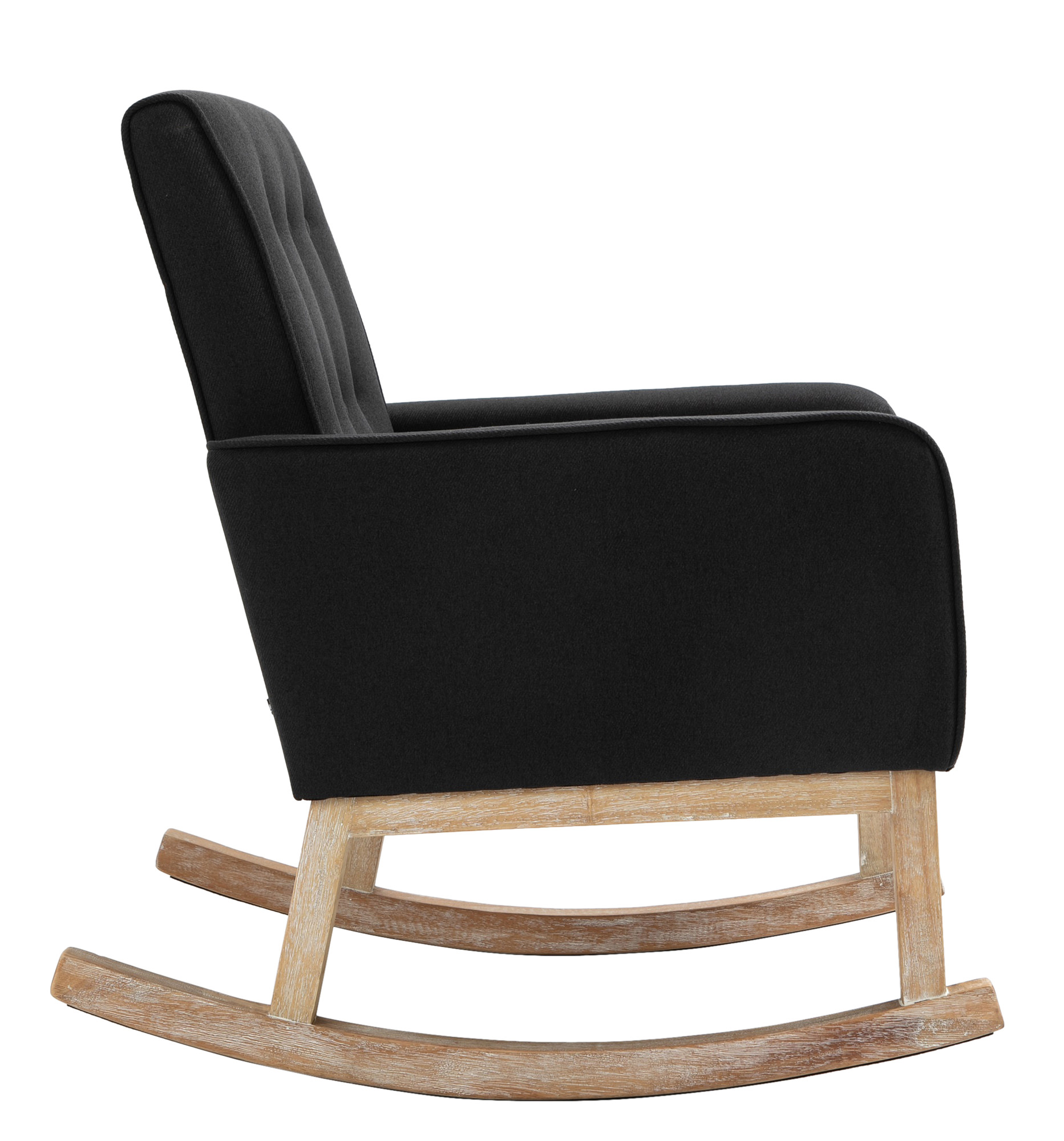 Silla mecedora Dream tapizada en tela