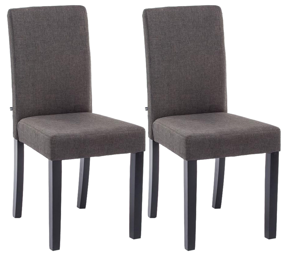 Juego de 2 sillas de comedor Ina de tela