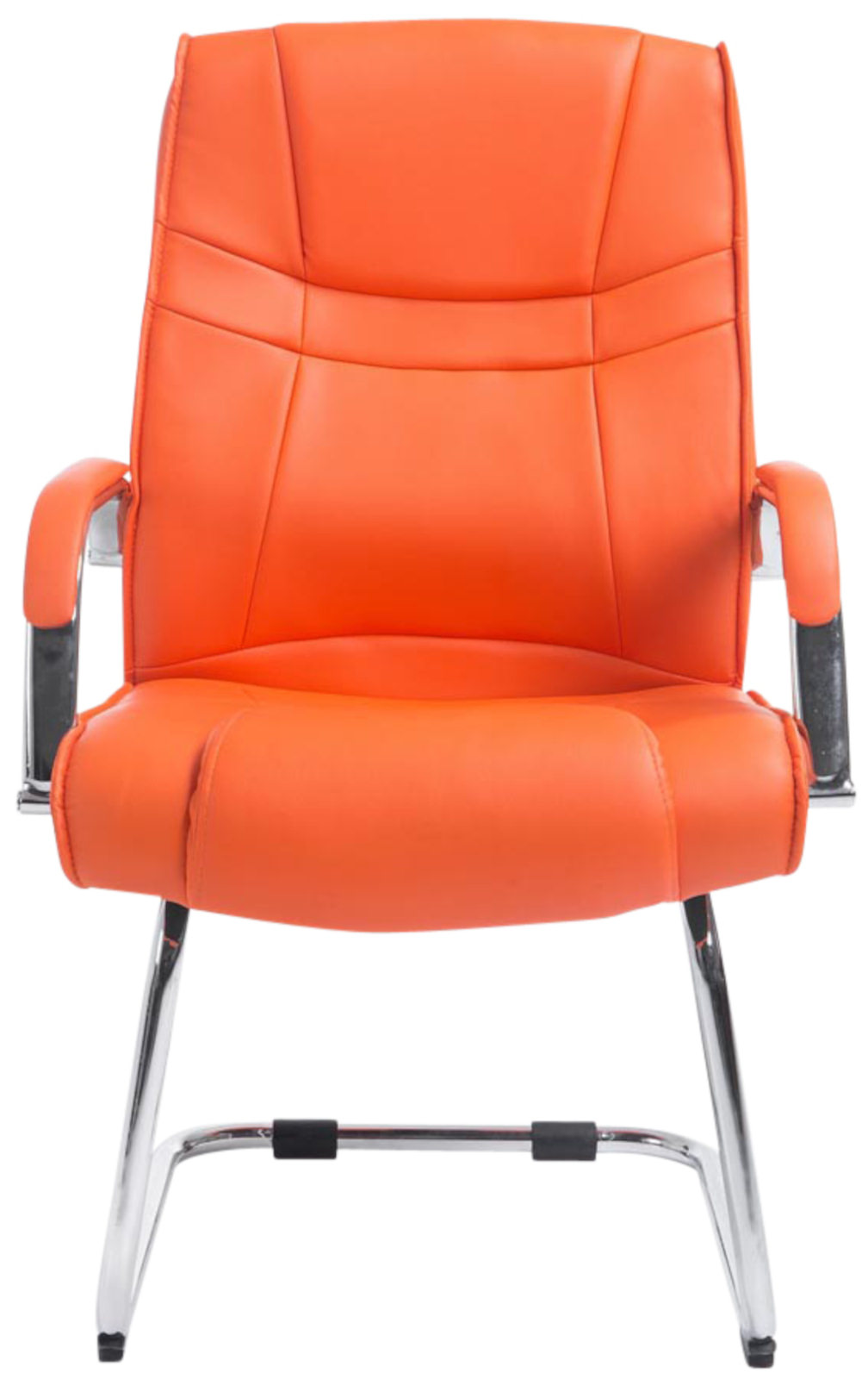 Set de 2 sillas cantilever XXL Attila en polipiel