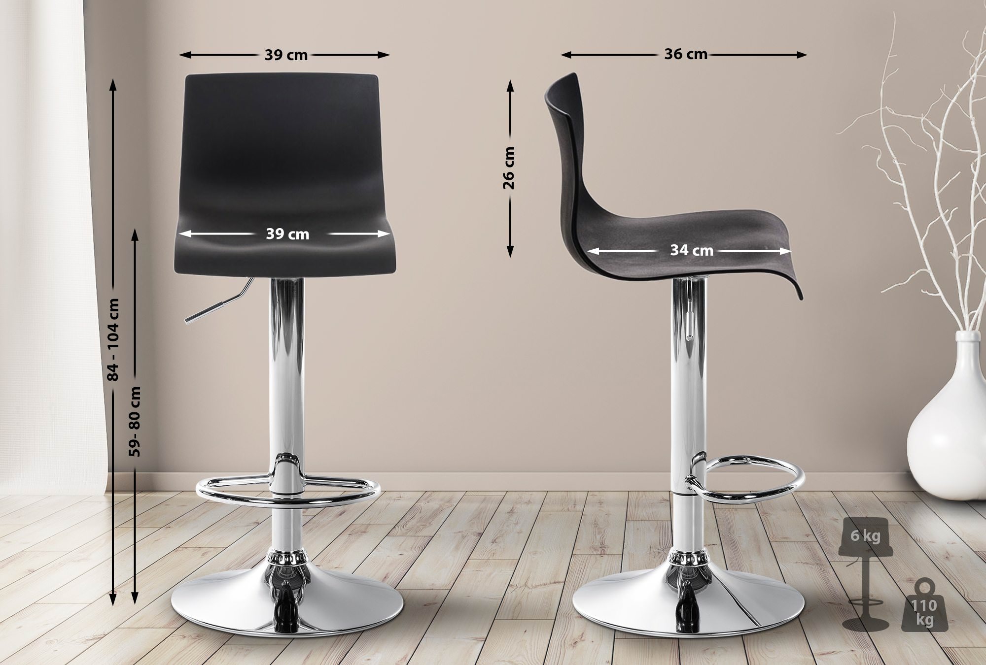 Taburete de bar Hover