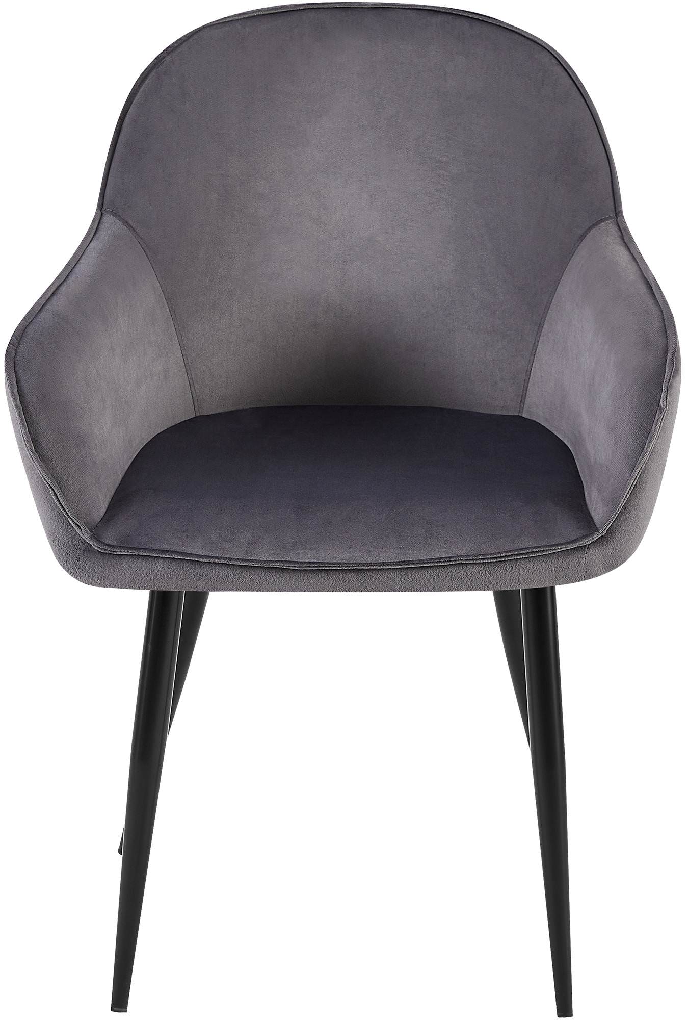 Set de 2 Sillas de comedor Boise en terciopelo