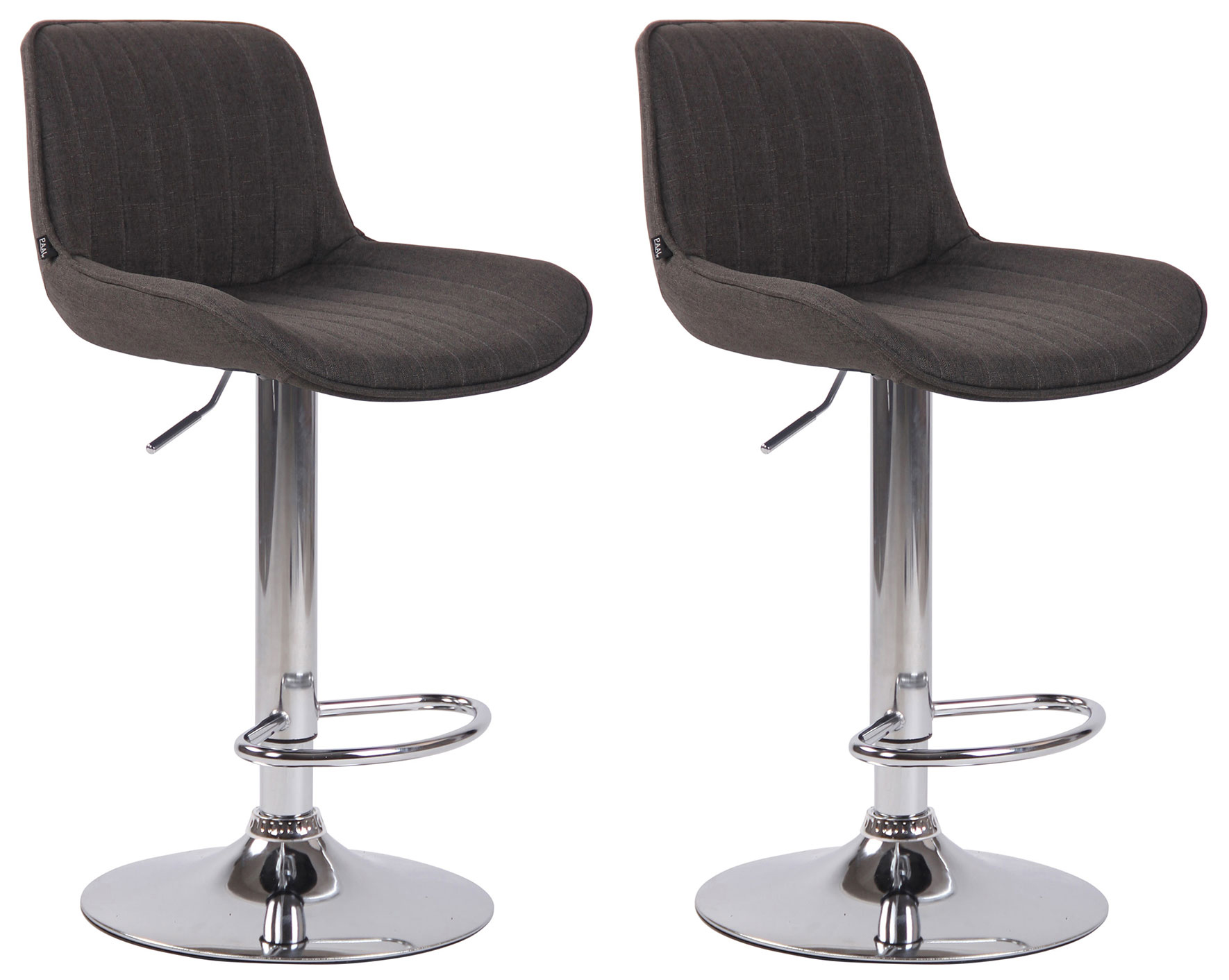 Set de 2 Taburetes de bar lentini en tela