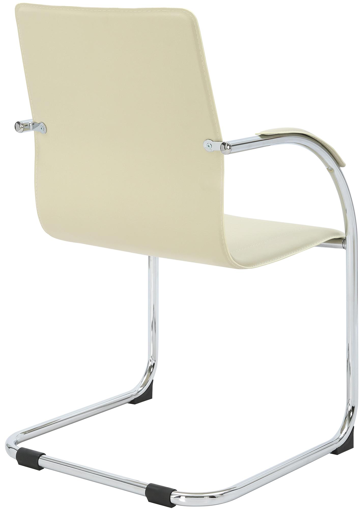 Silla cantilever Noeleen de piel sintetica