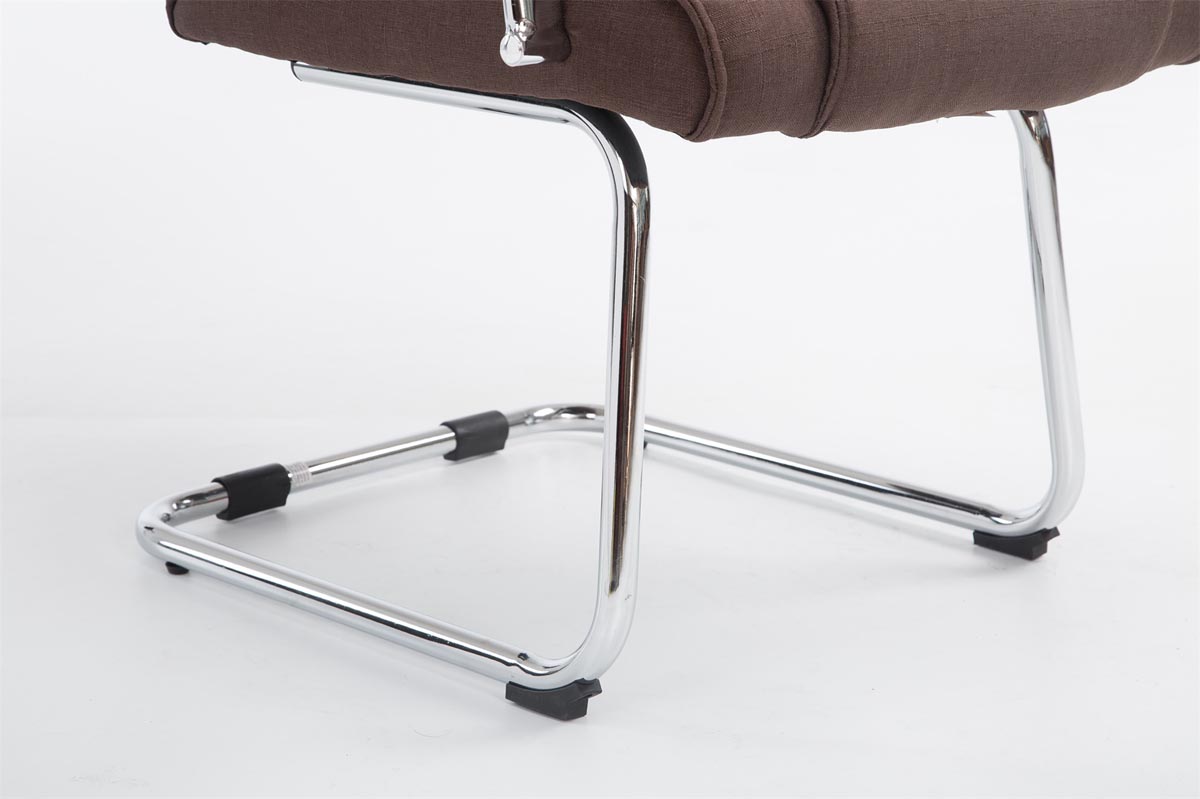 Silla Cantiléver XXL Attila Tapizada en Tela
