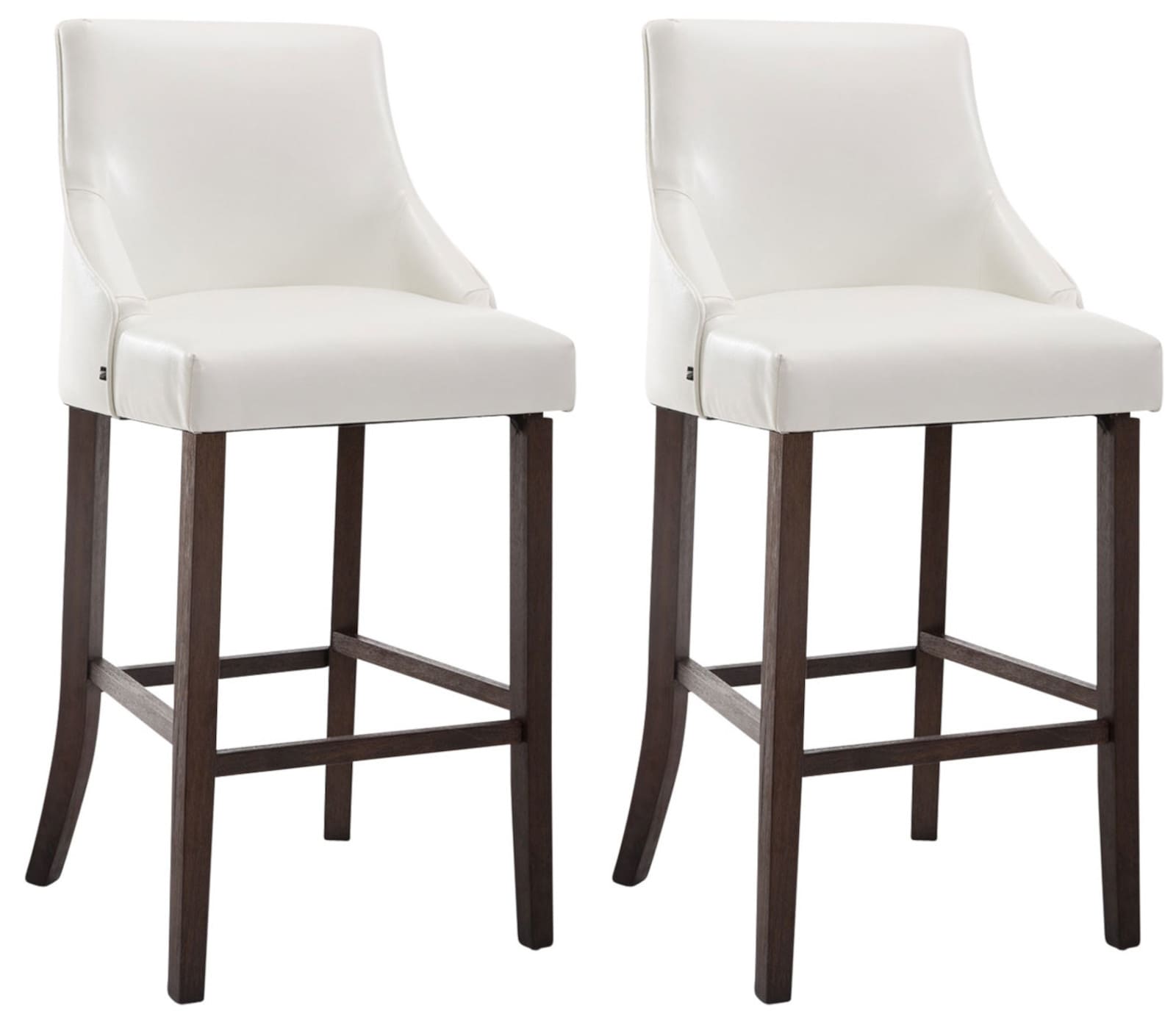 Set de 2 taburetes de barra Innsbruck en polipiel