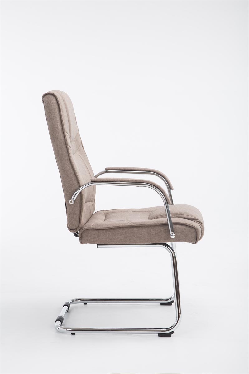 Silla Cantiléver XXL Attila Tapizada en Tela