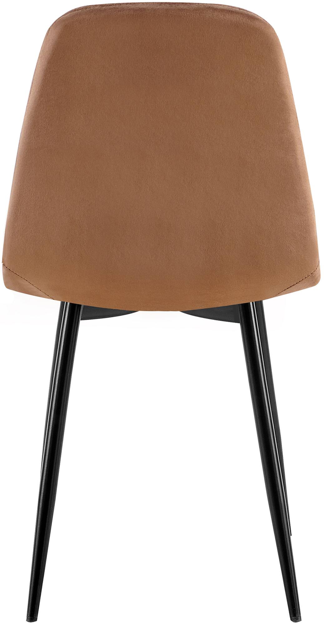 Juego De 4 Sillas de comedor Baxter en terciopelo