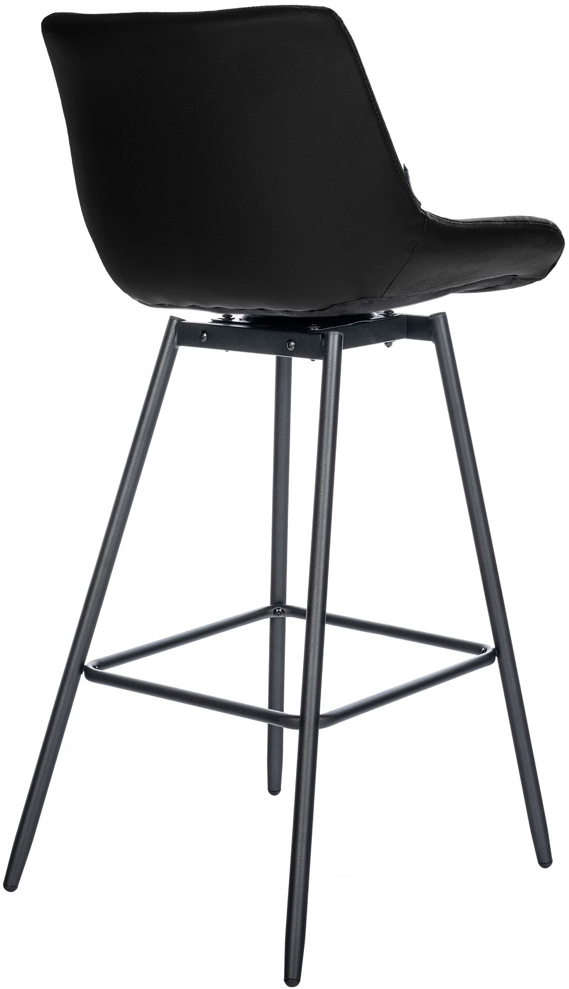 Taburete de Bar Weston Giratorio 180 grados | Taburete Alto con Respaldo y Asiento Acolchado