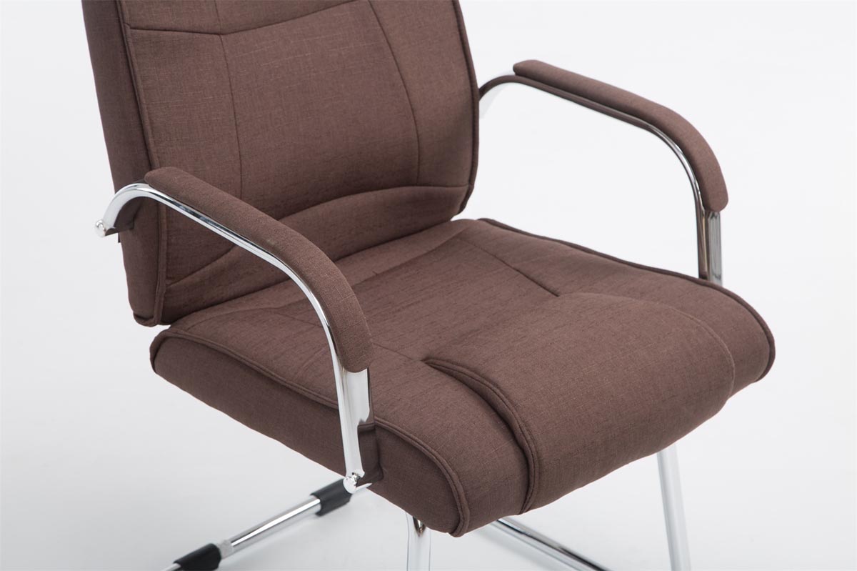 Silla Cantiléver XXL Attila Tapizada en Tela